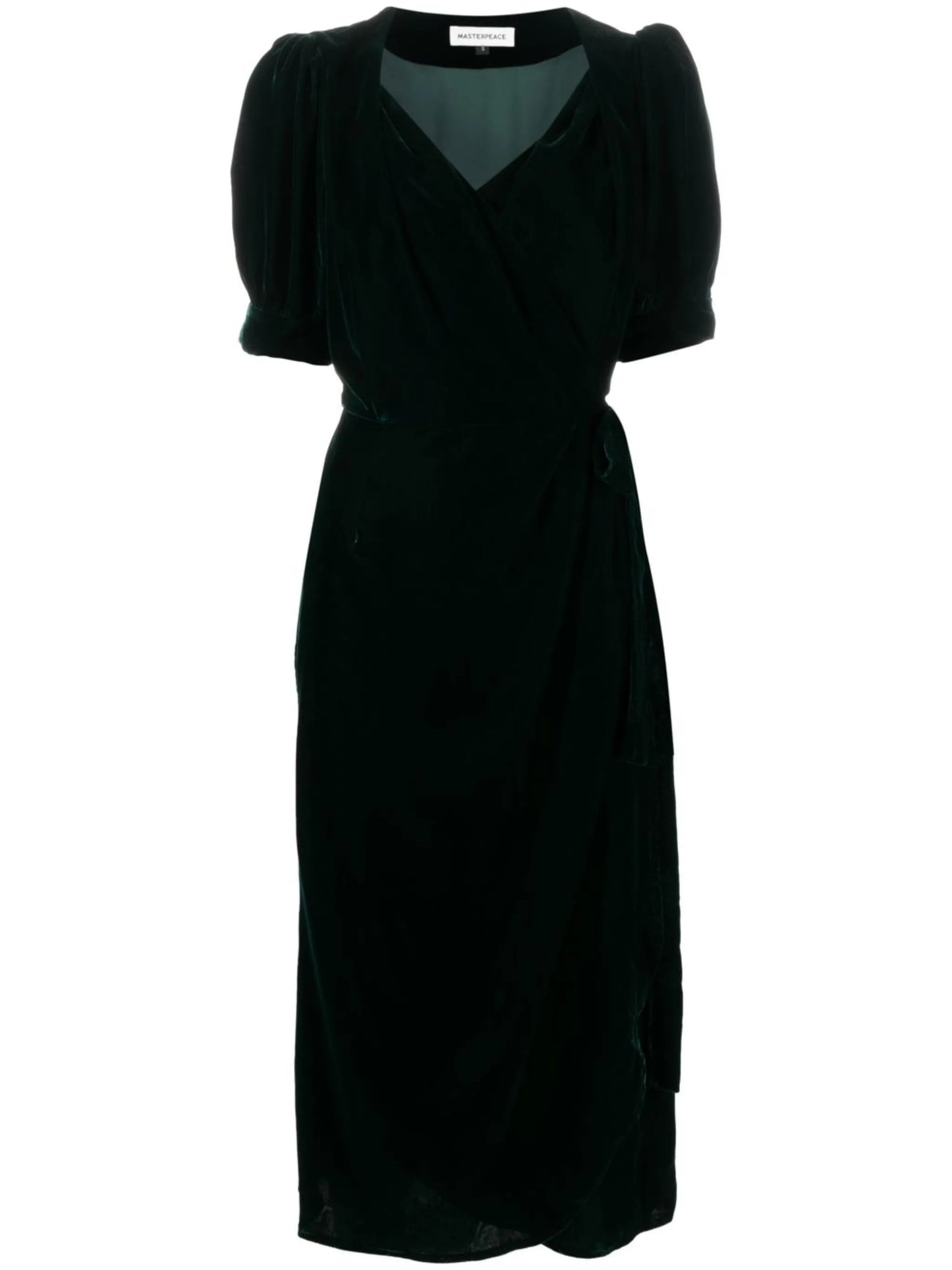 velvet wrap dress