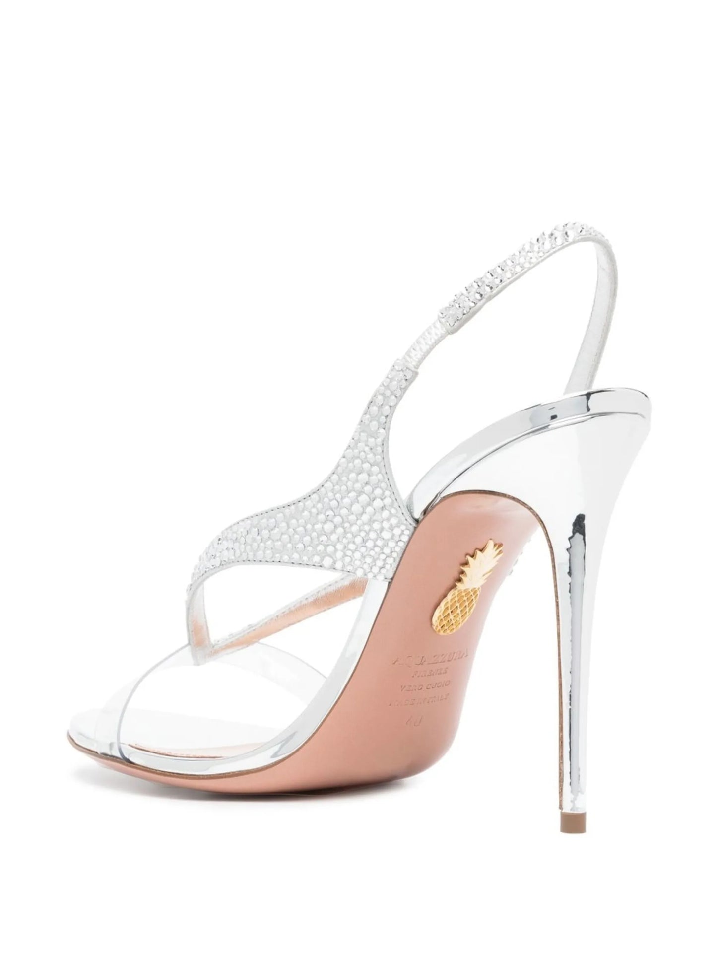 Izzy 105mm crystal-embellished slingack sandals