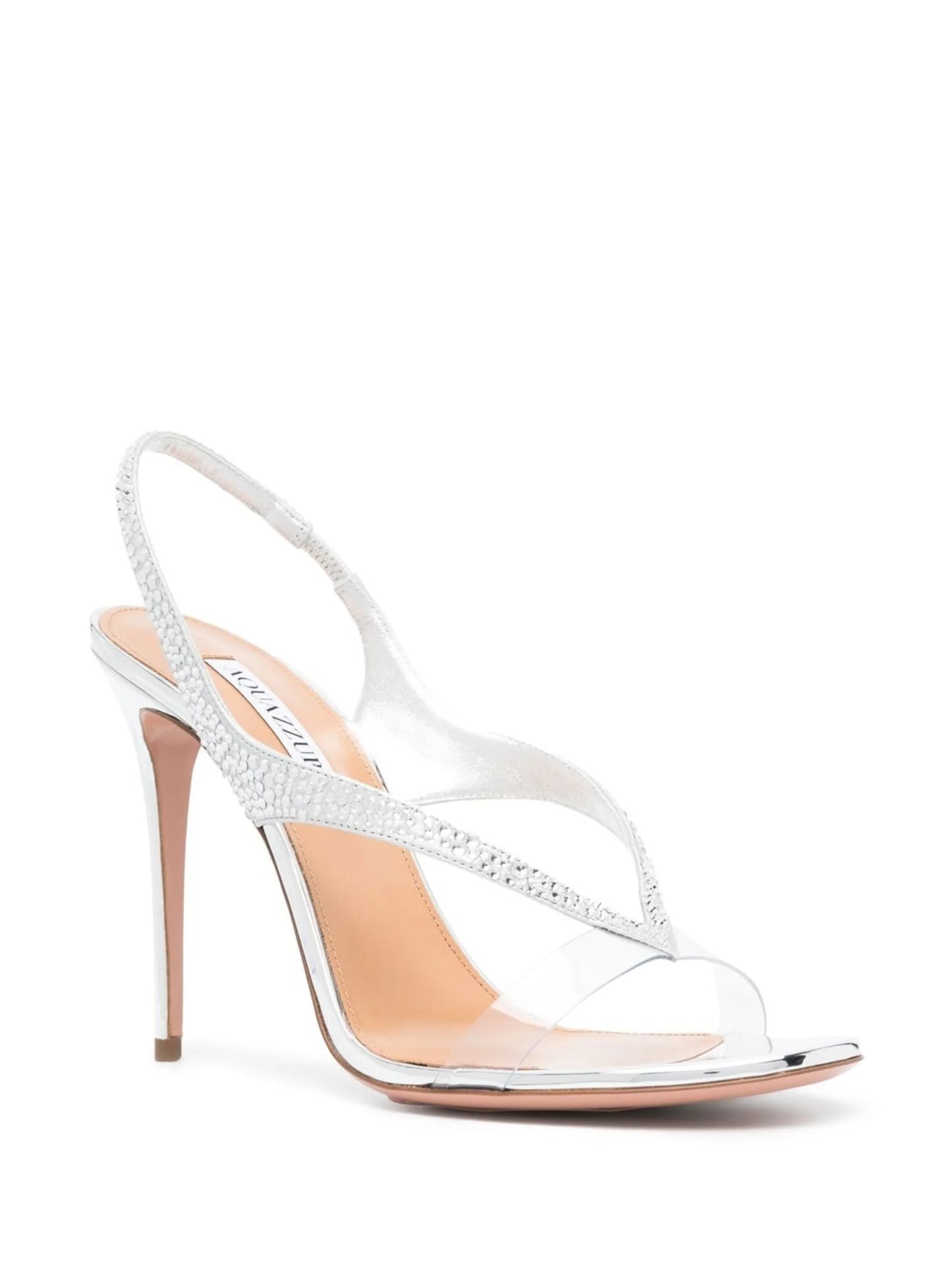 Izzy 105mm crystal-embellished slingack sandals
