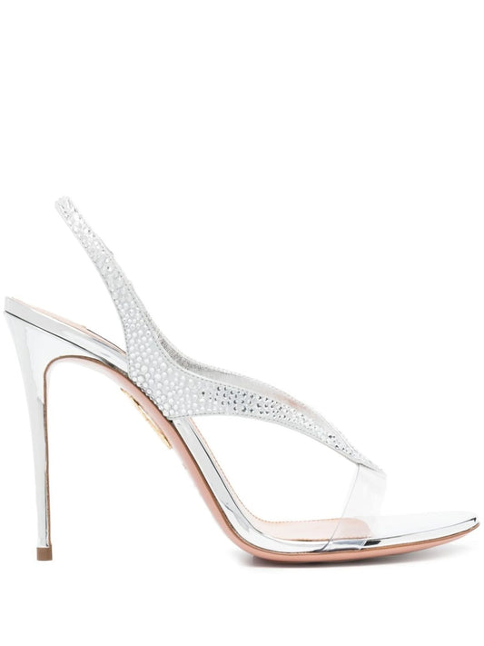 Izzy 105mm crystal-embellished slingack sandals