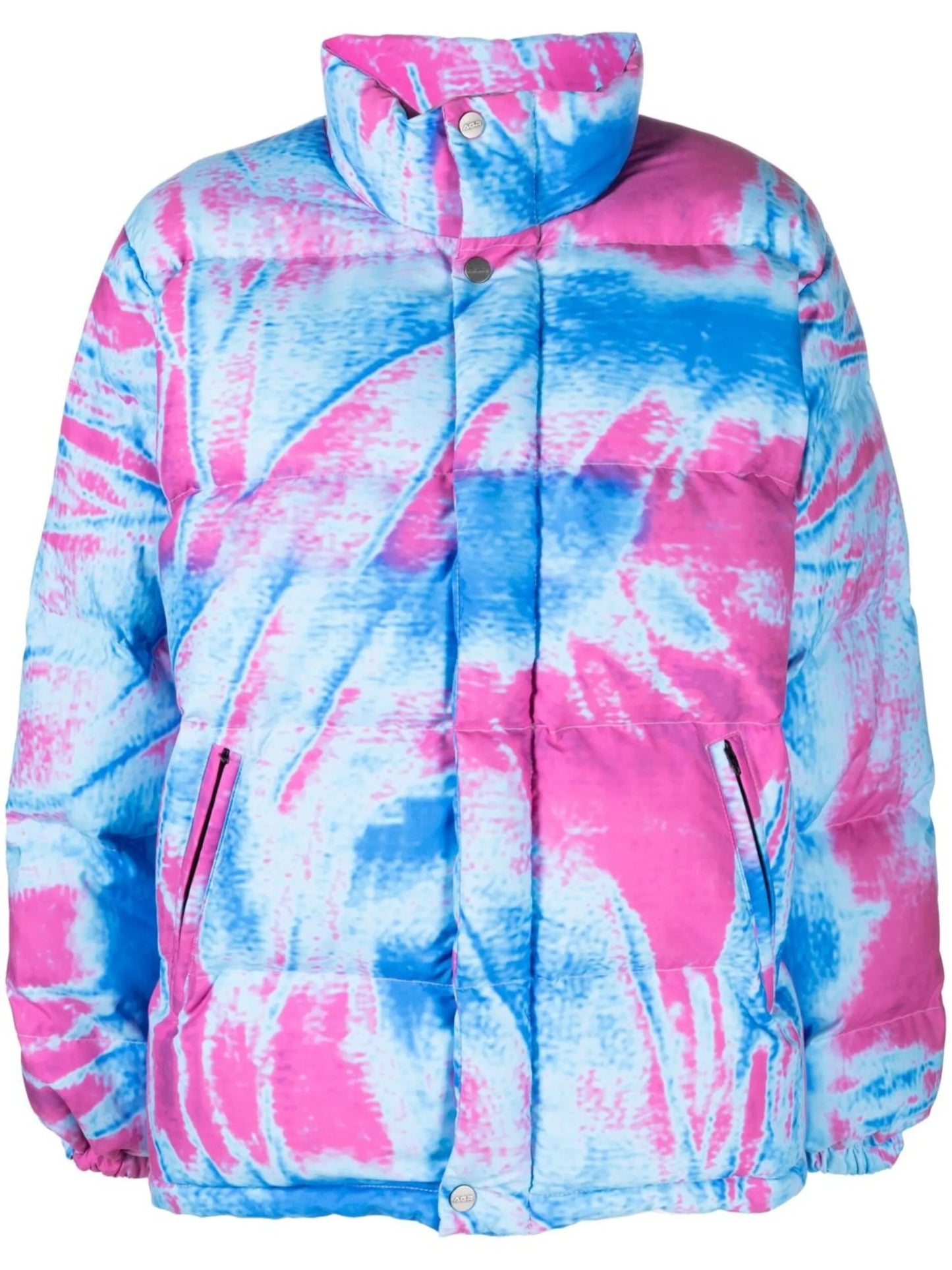 Scrunch gradient-effect puffer jacket