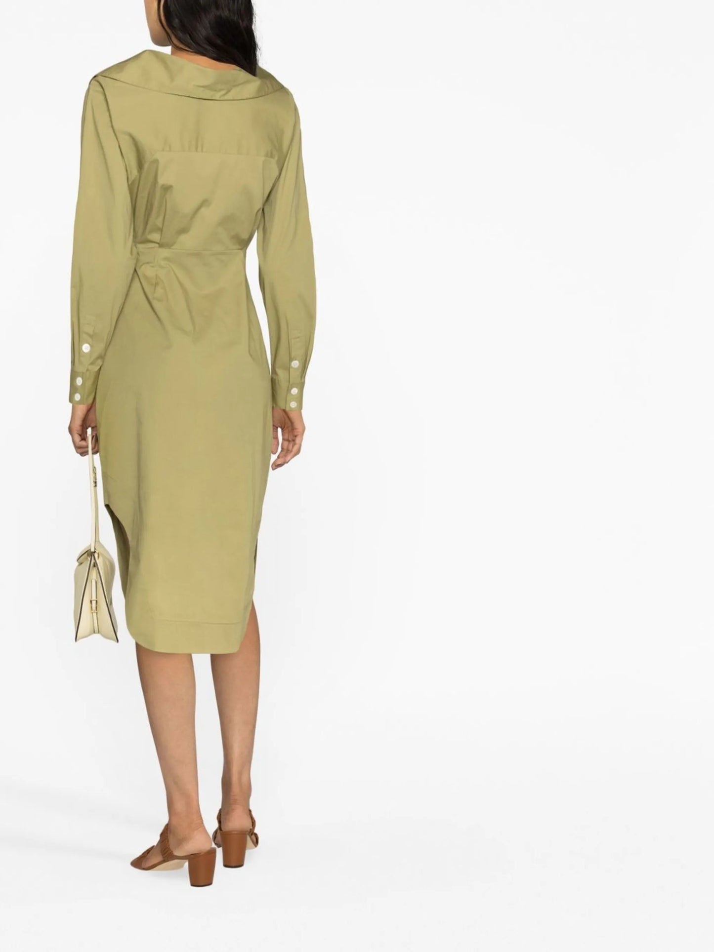 twist-front shirtdress