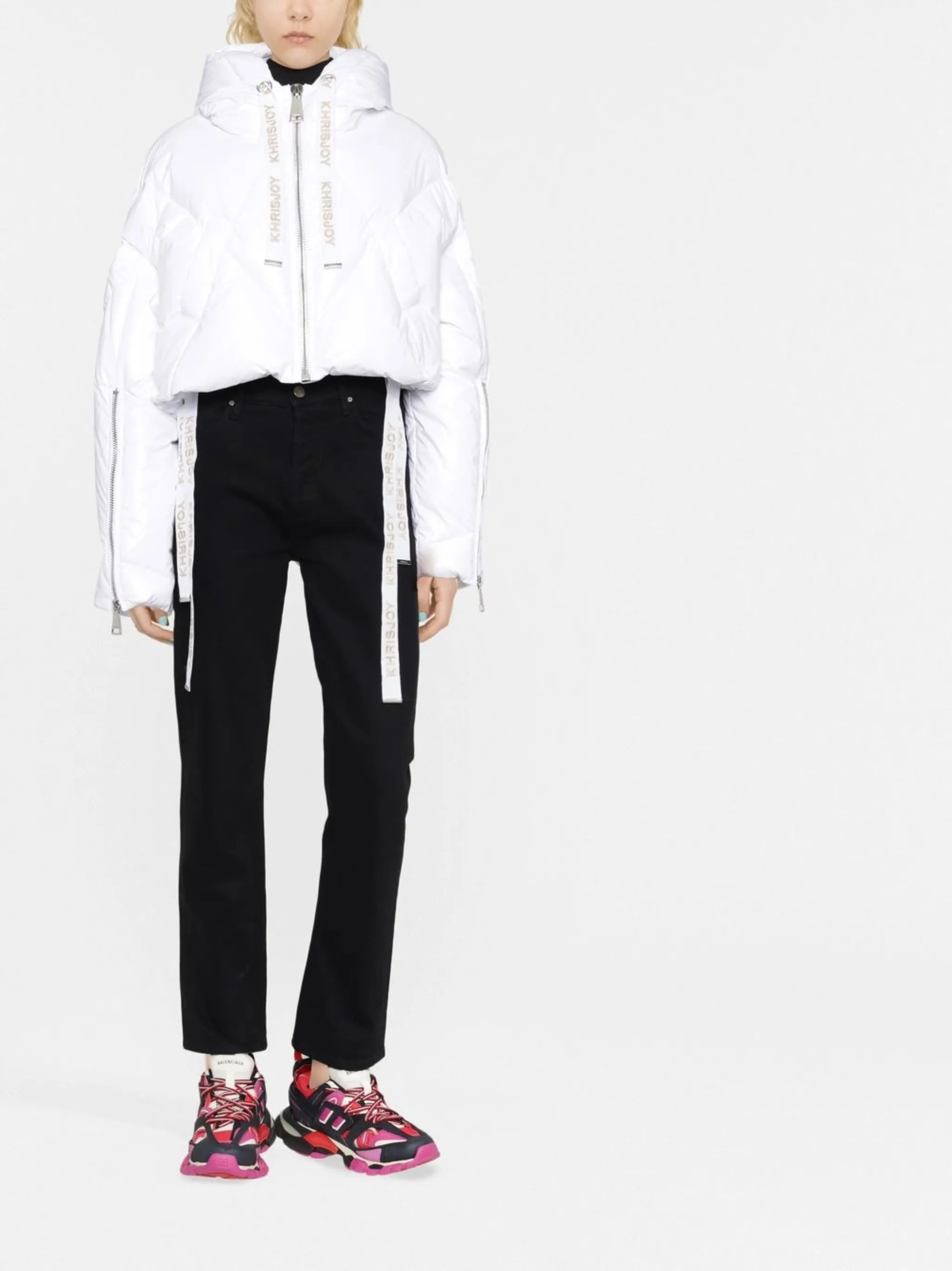 padded cropped puffer jacket