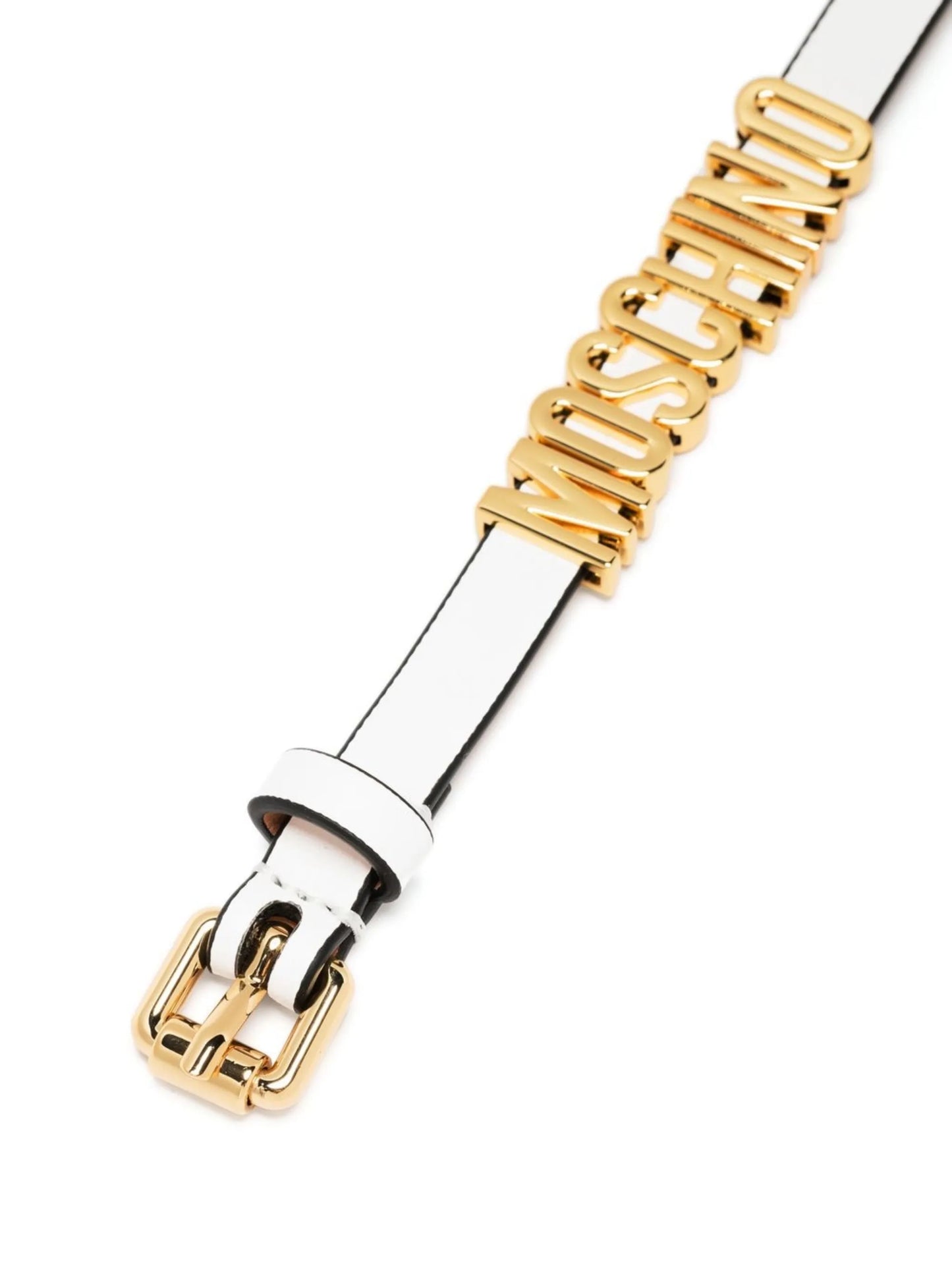 logo-plaque buckle bracelet