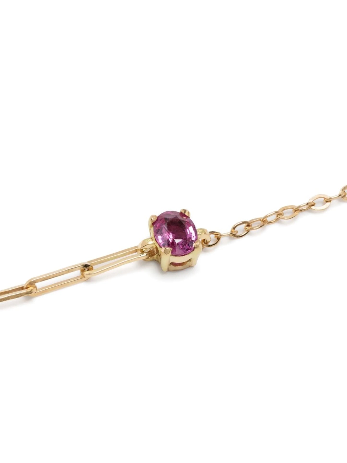 18kt yellow gold Solitaire ruby bracelet