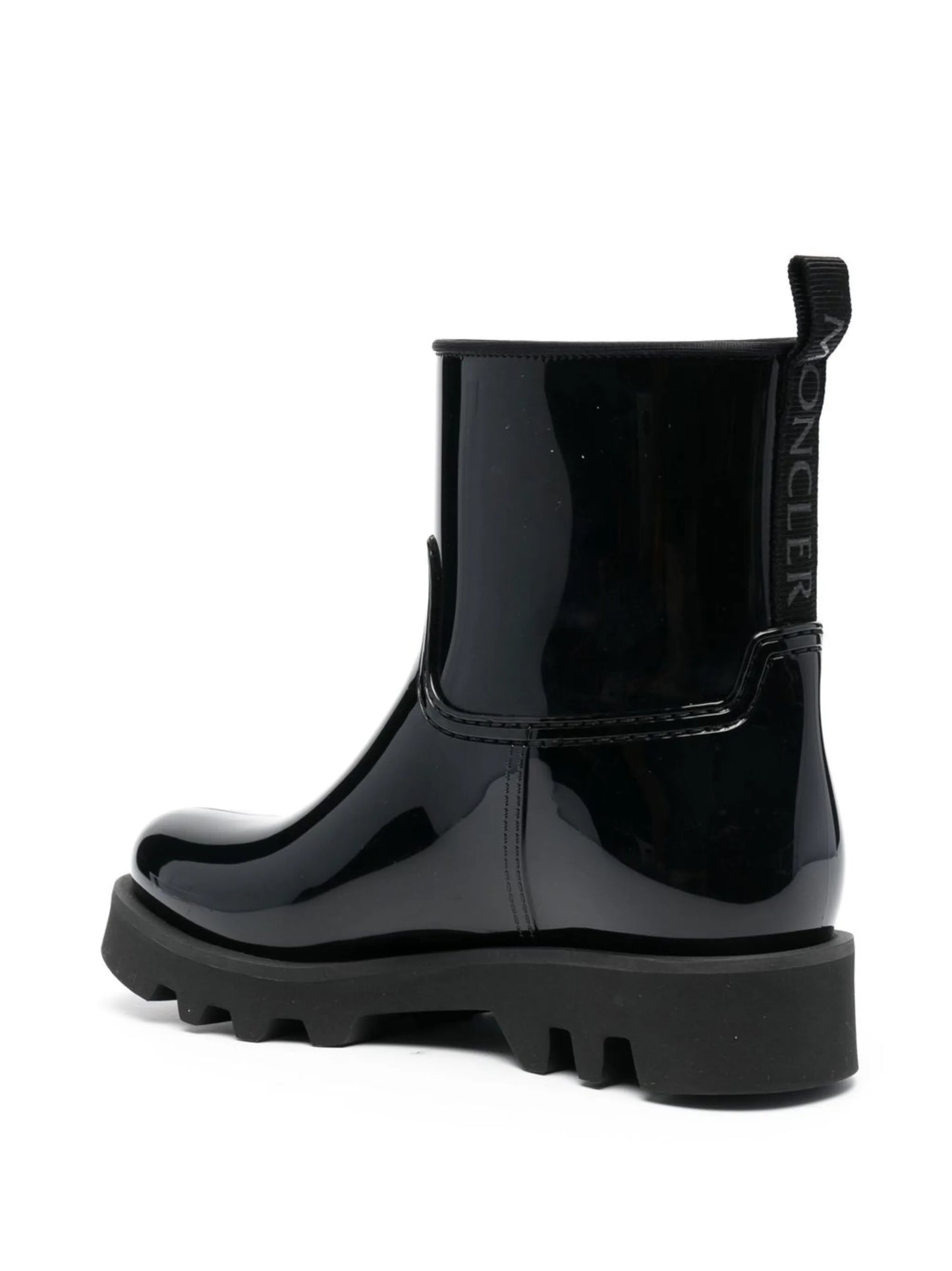 high-shine ankle boots