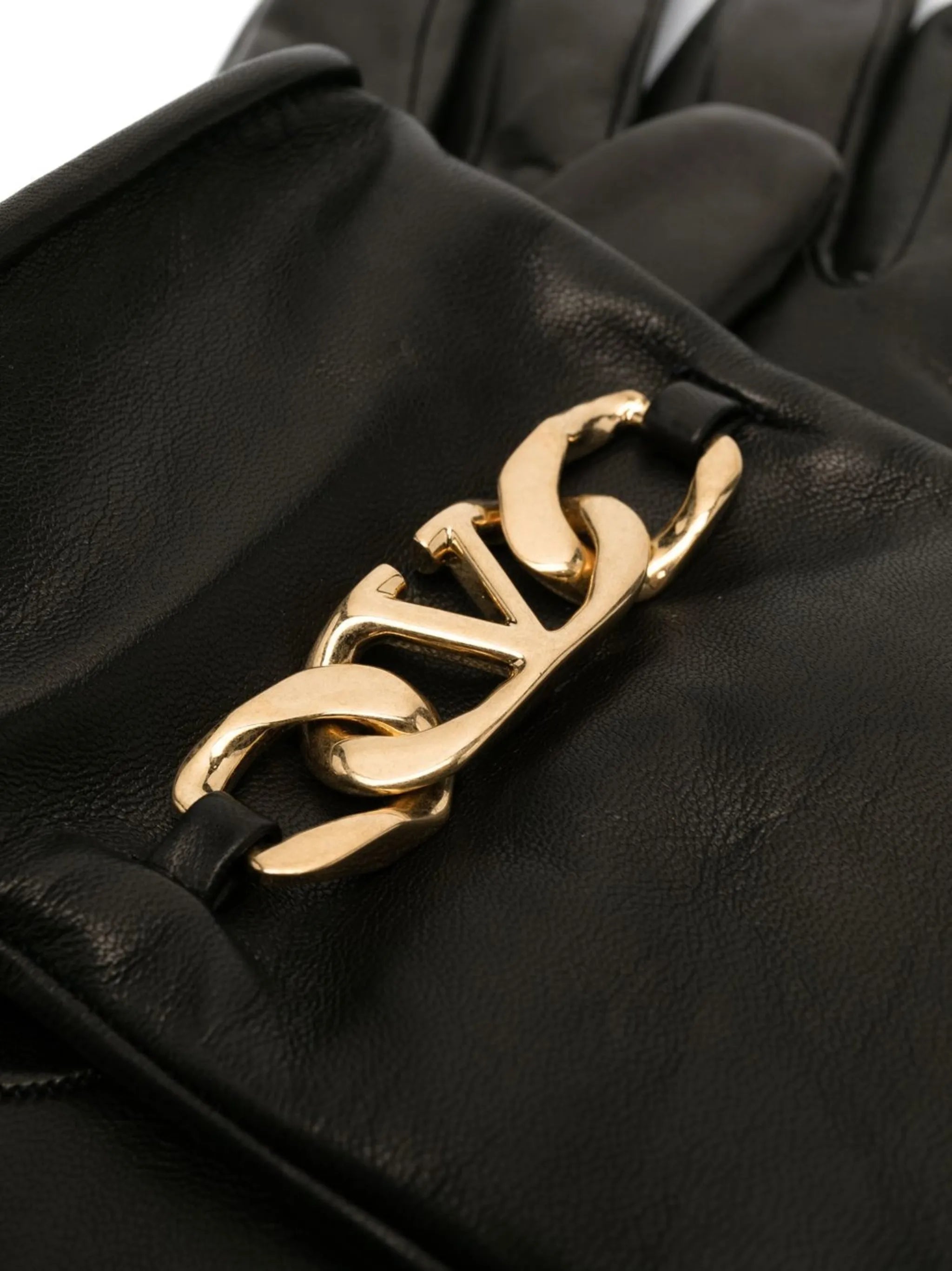 VLOGO leather gloves