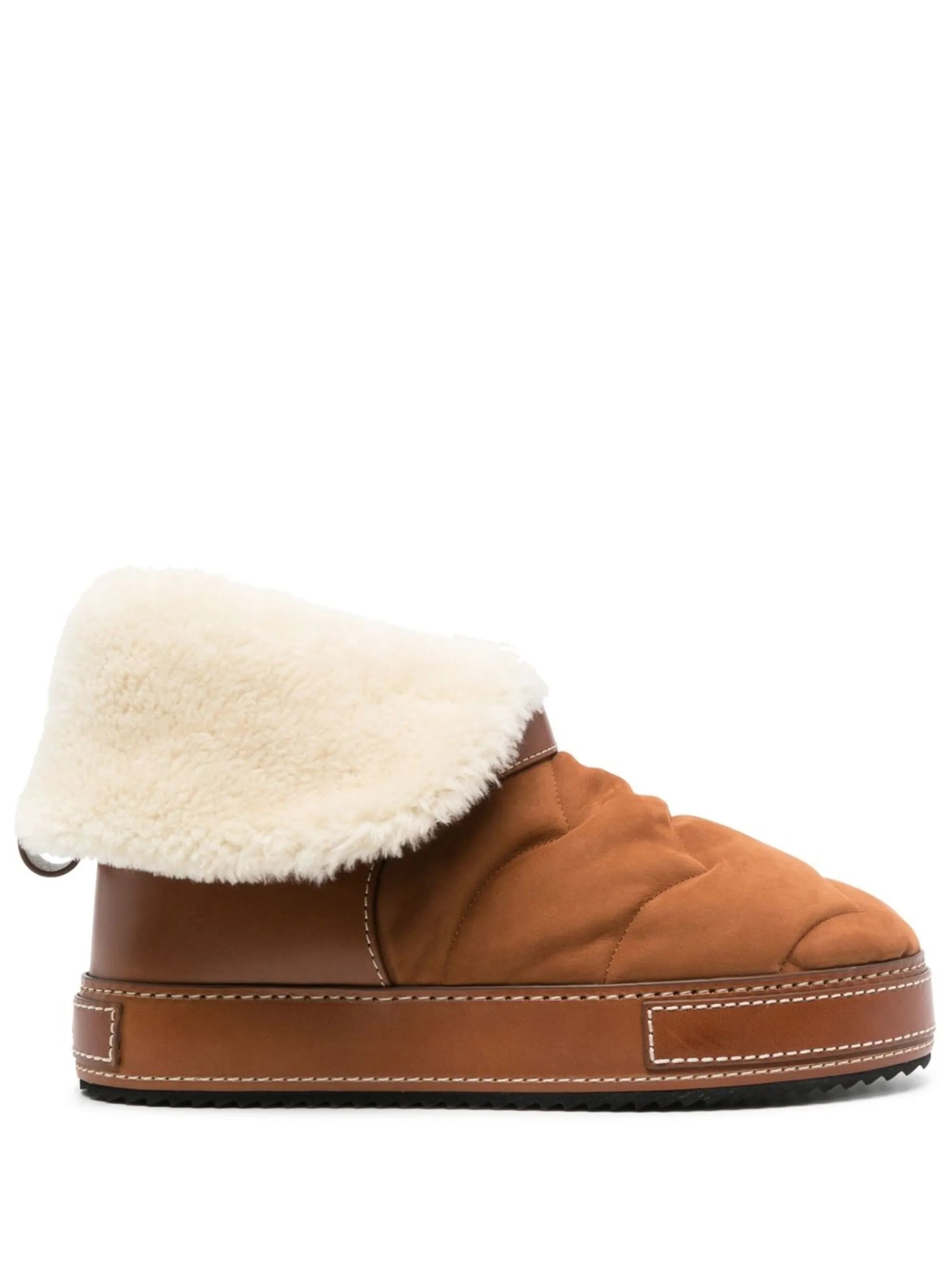 Maxie shearling-lined ankle boots