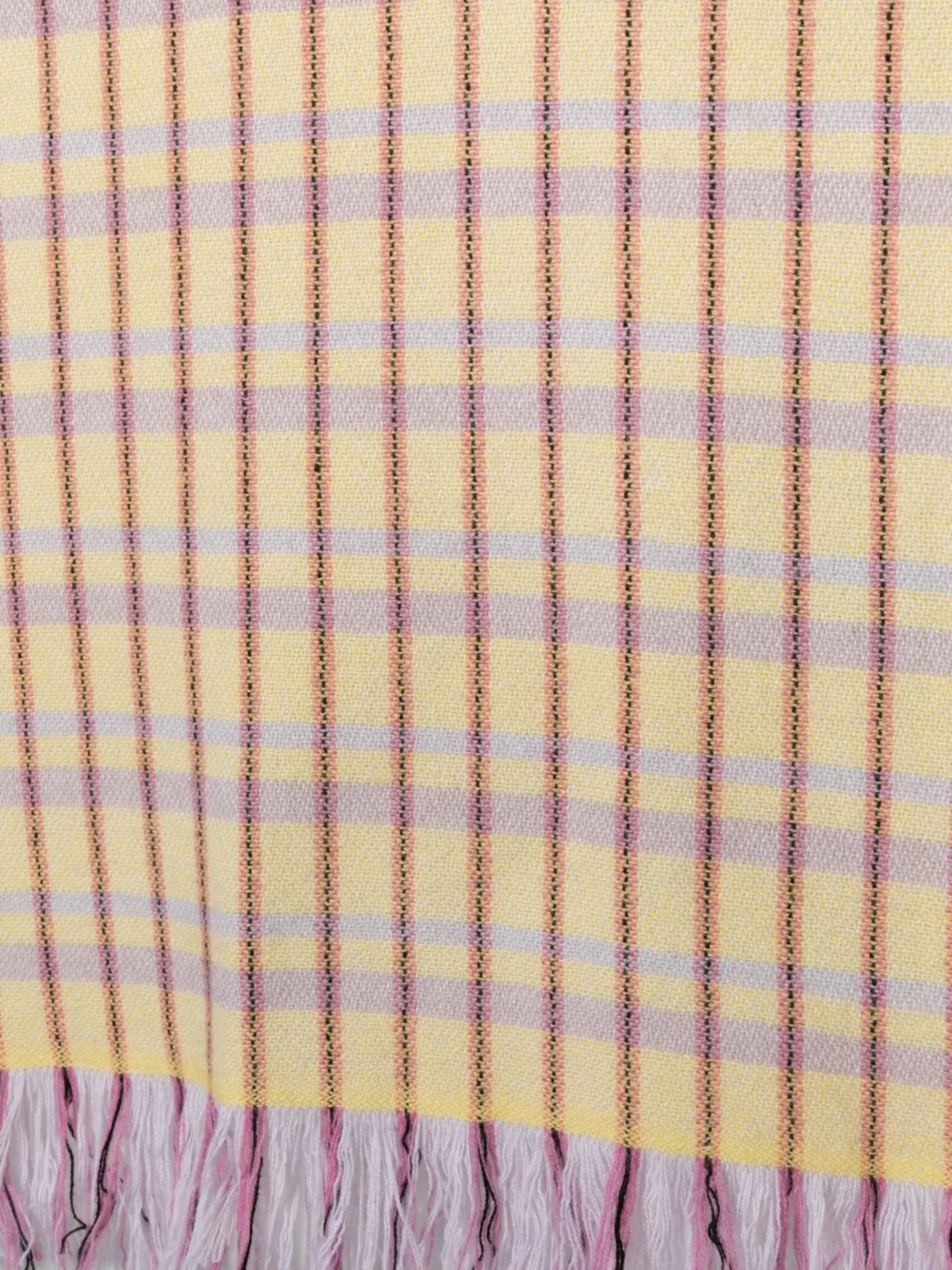 Carlyna check-print scarf