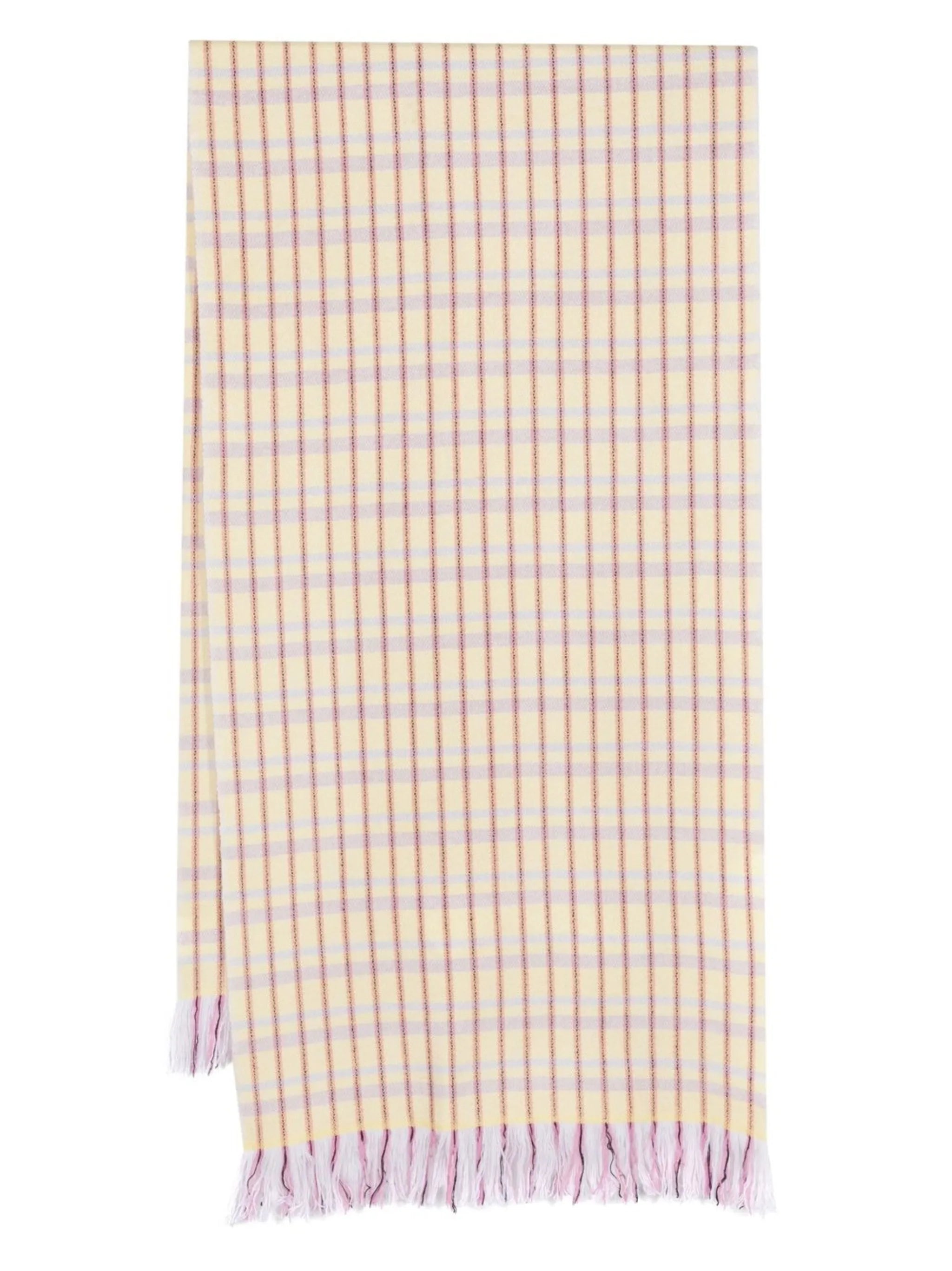 Carlyna check-print scarf
