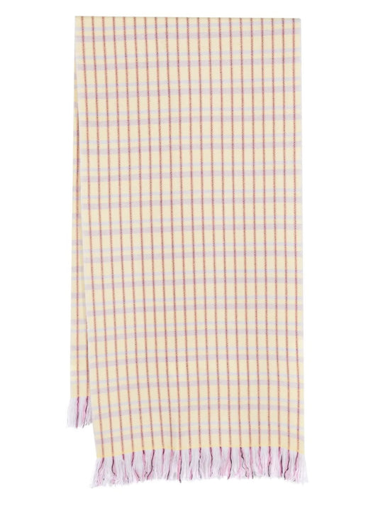 Carlyna check-print scarf