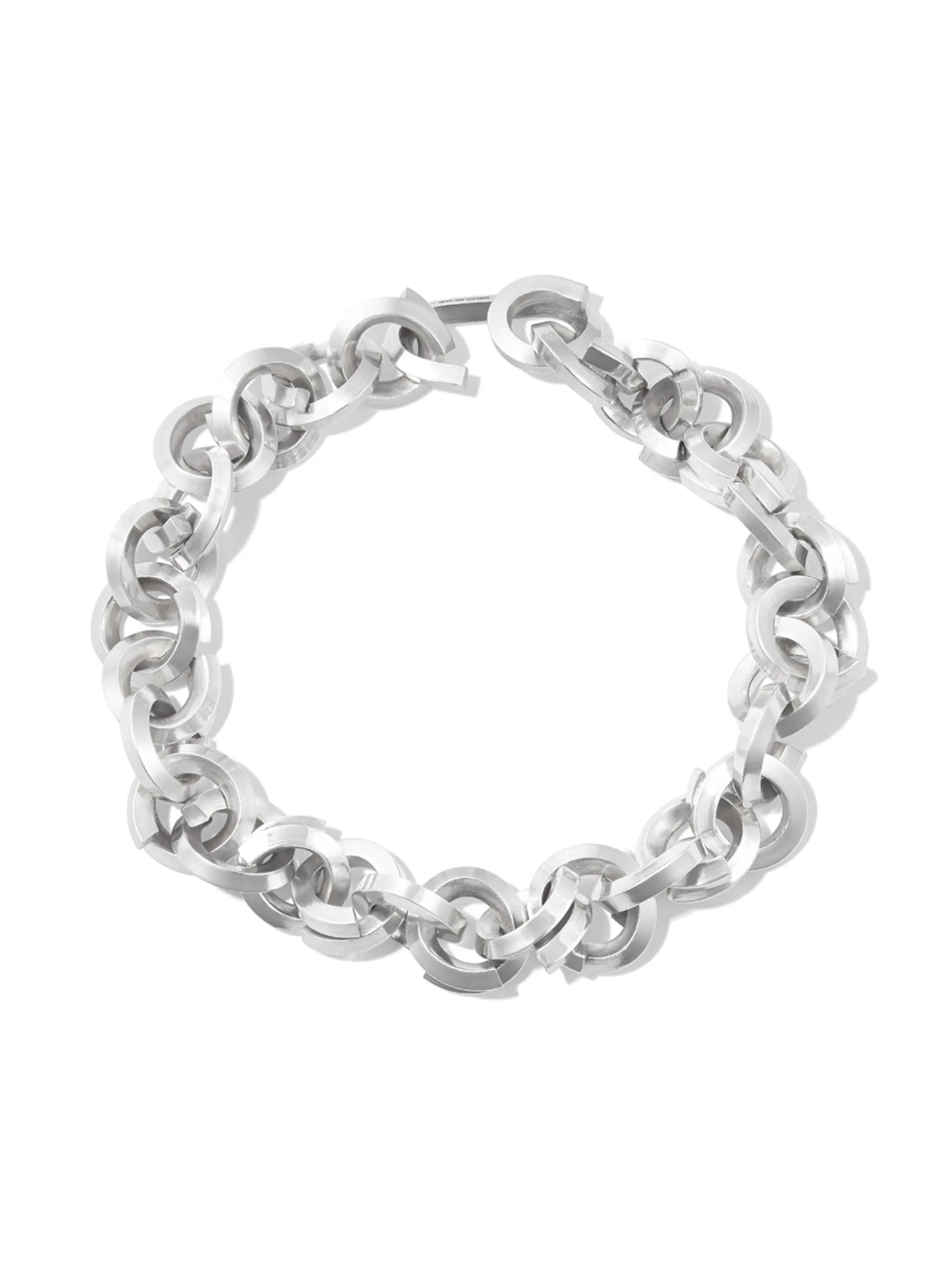 sterling silver chain-link bracelet