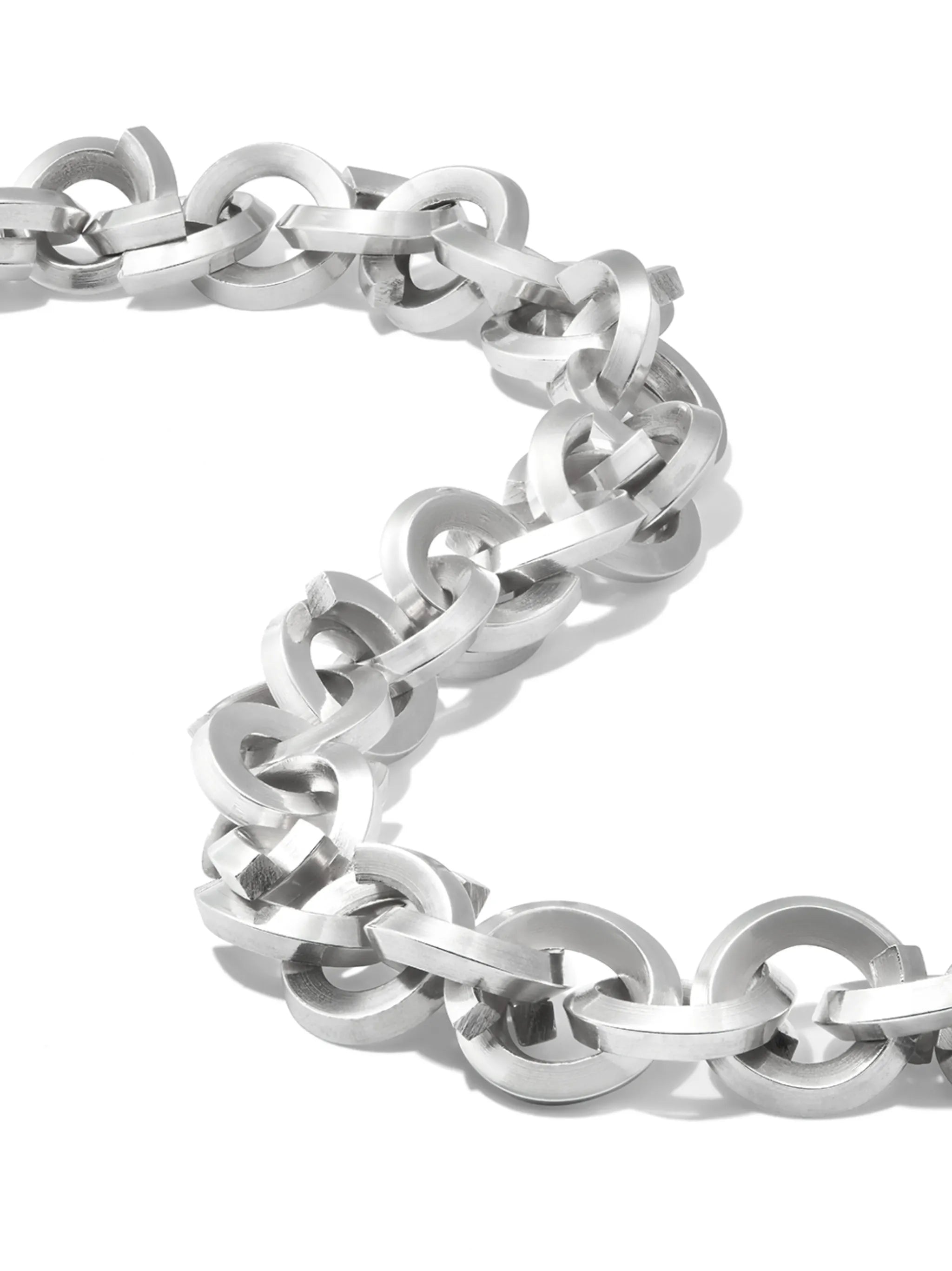 sterling silver chain-link bracelet