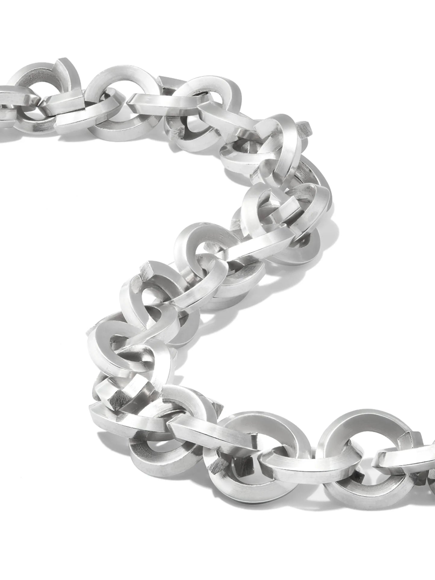 sterling silver chain-link bracelet