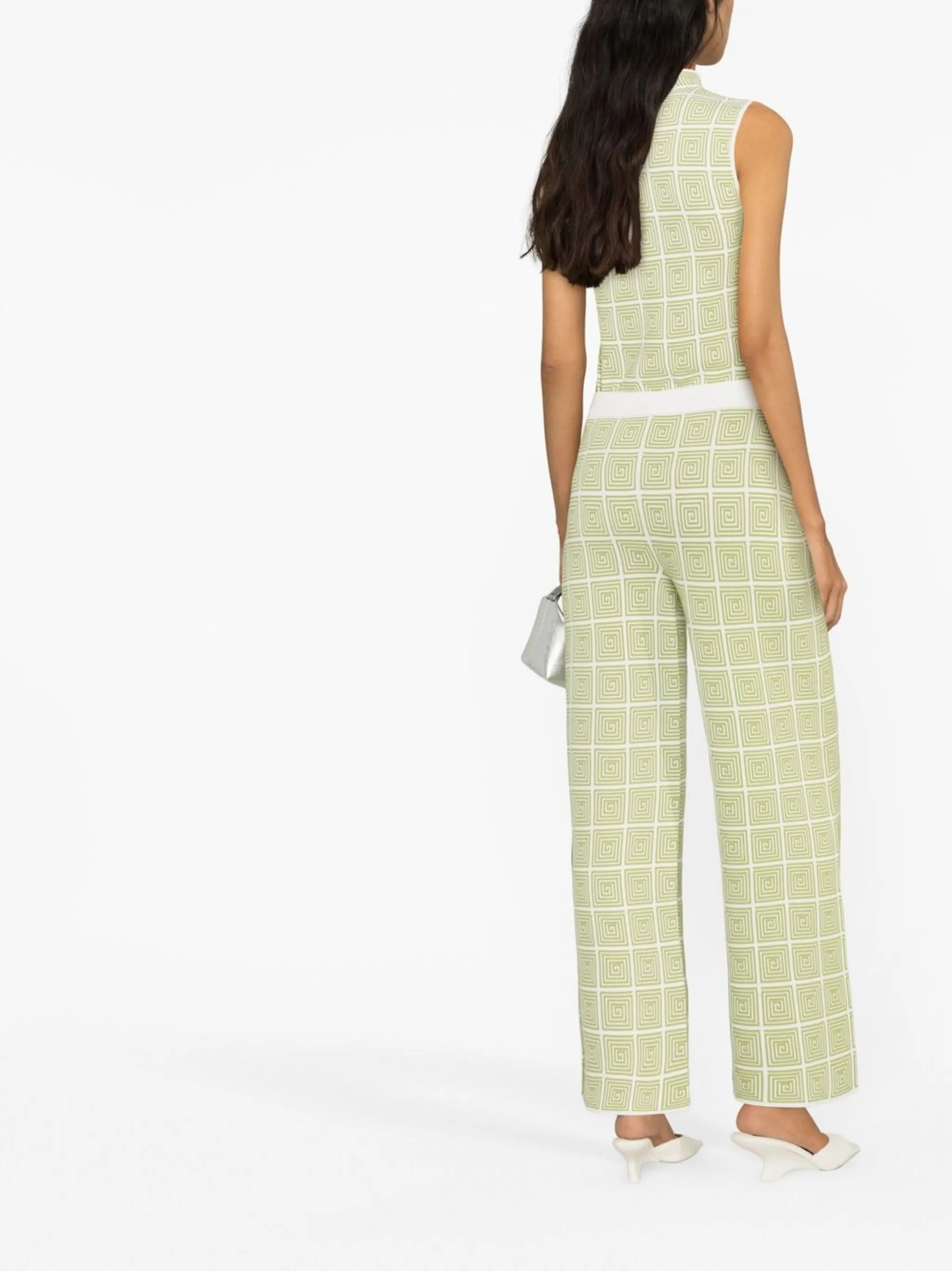 Avalanche wide-leg knitted trousers
