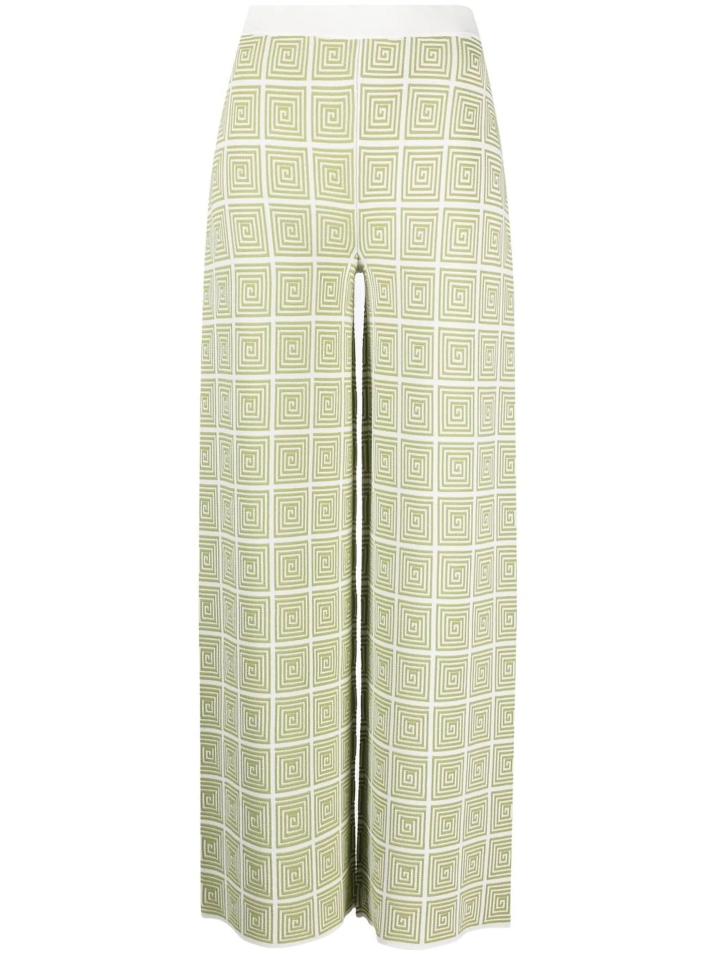 Avalanche wide-leg knitted trousers
