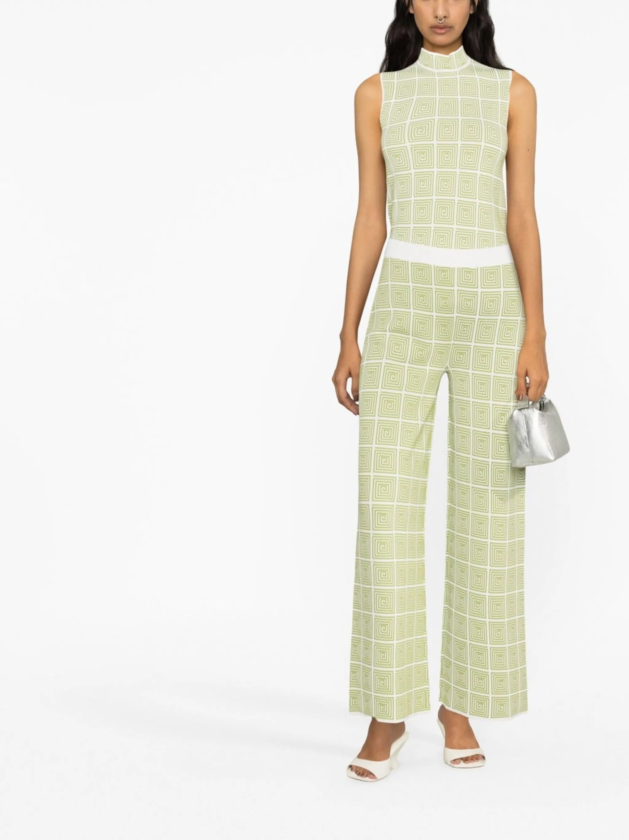 Avalanche wide-leg knitted trousers