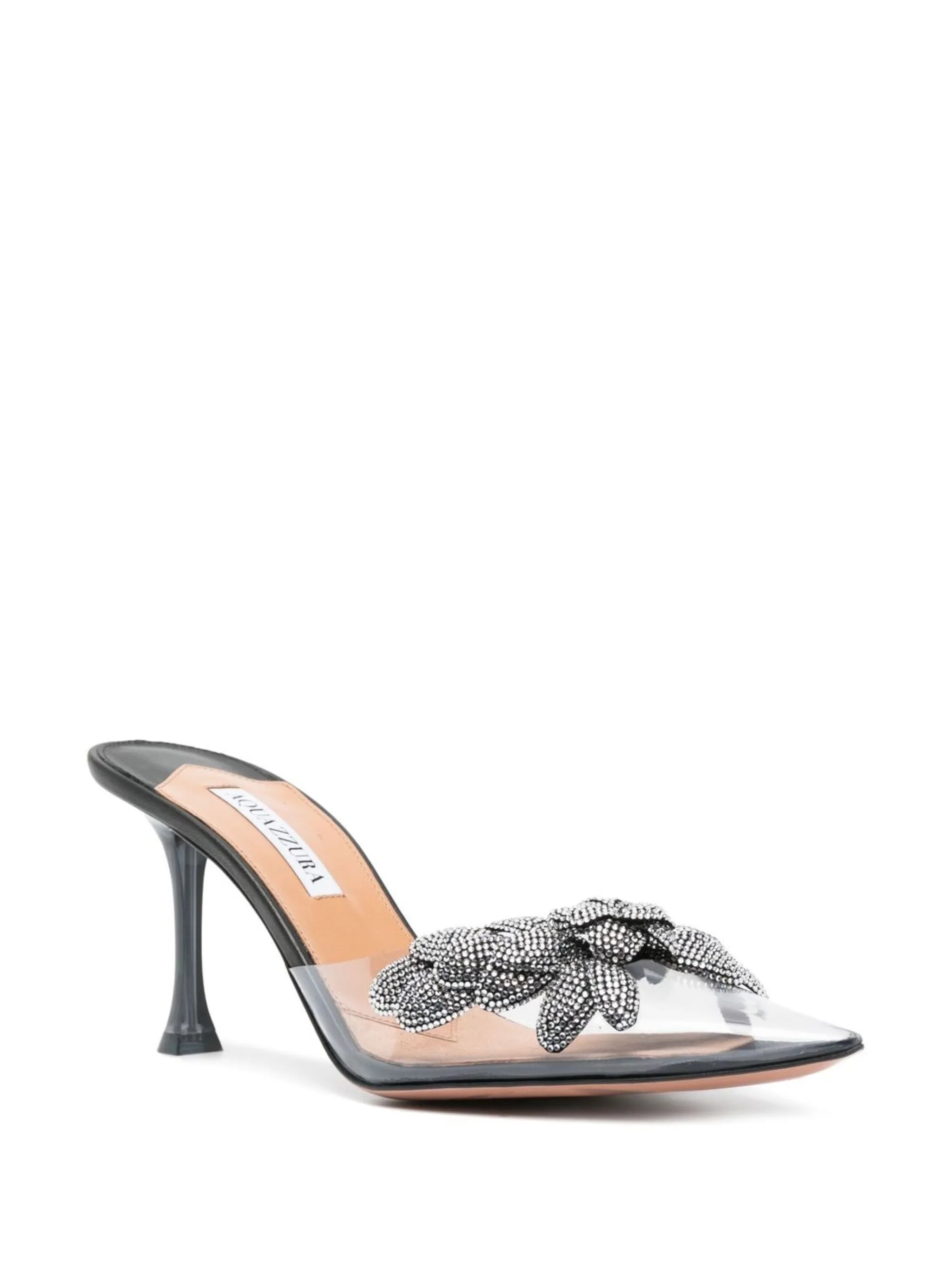 Galactic Flower 75mm pointed-toe mules
