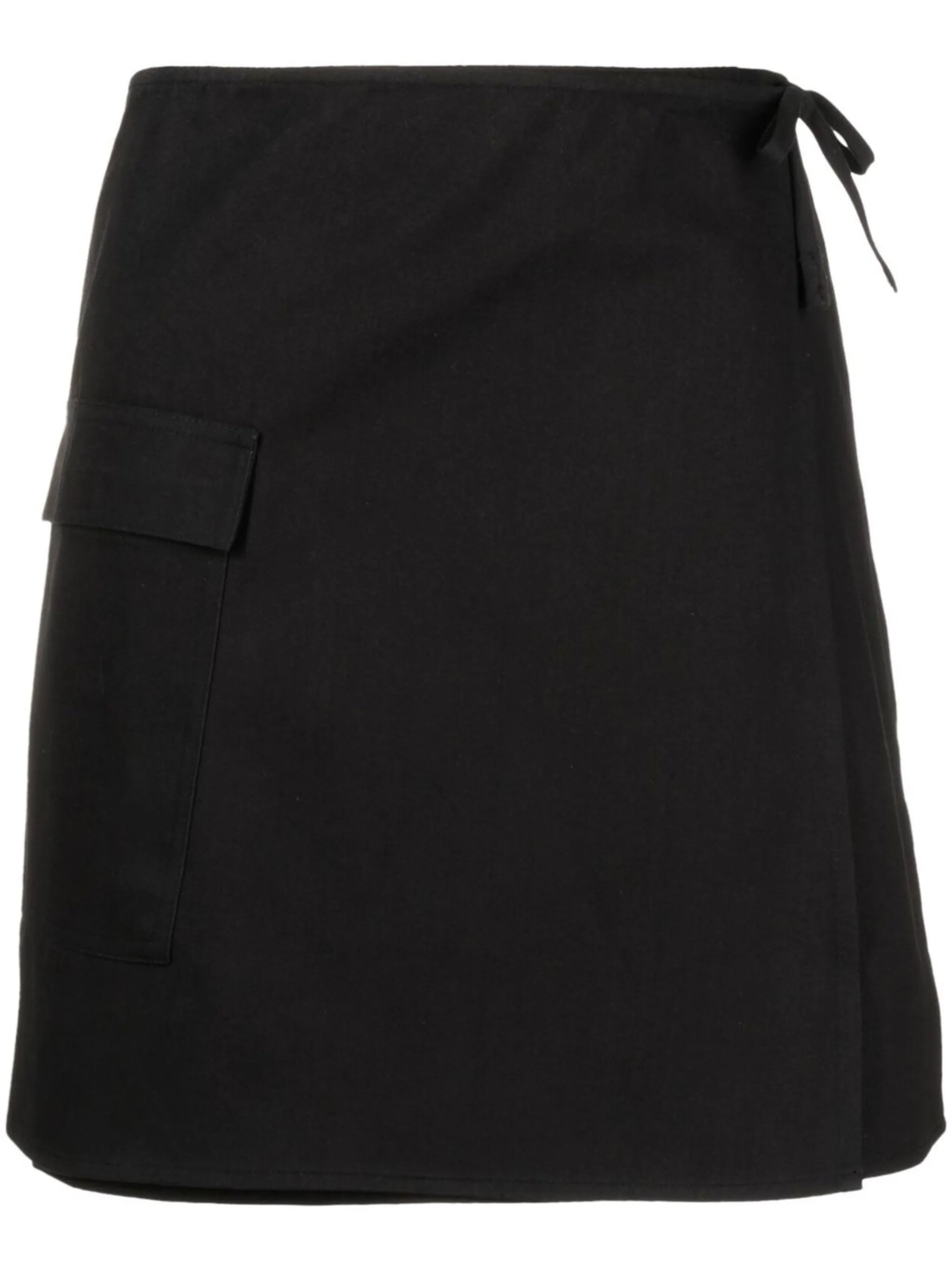 high-waisted A-line skirt