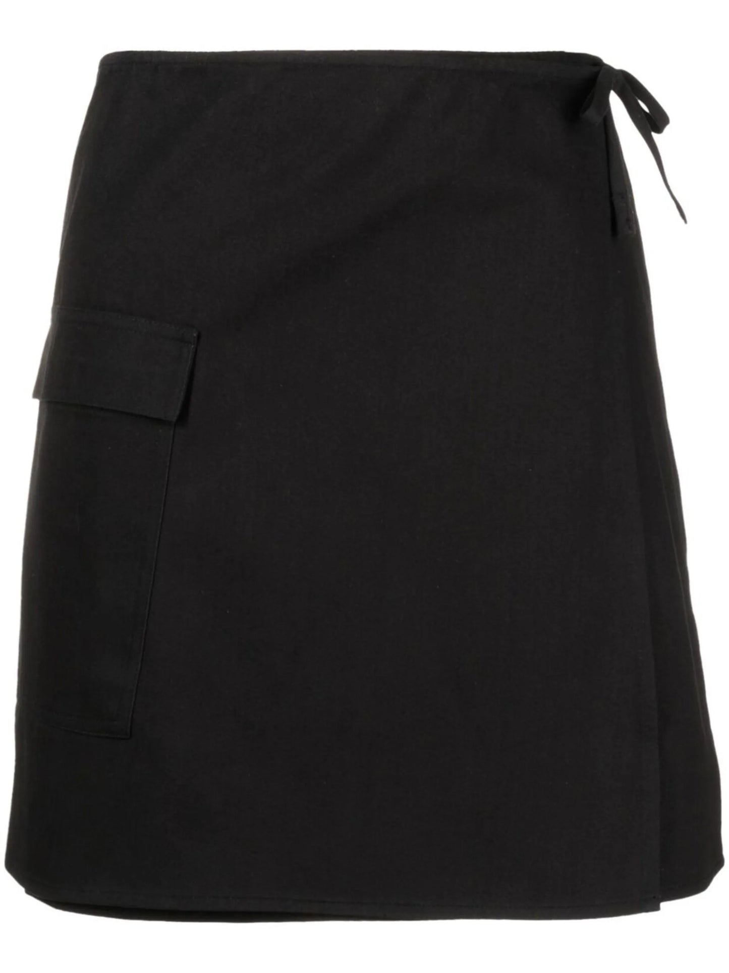 high-waisted A-line skirt