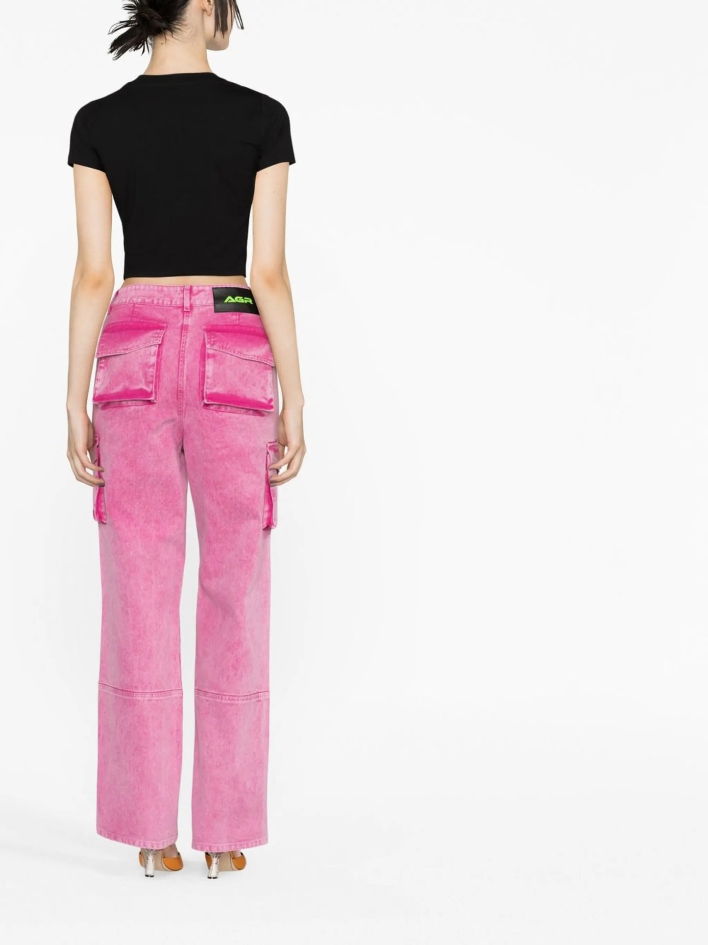 logo embellished cropped t-shirt