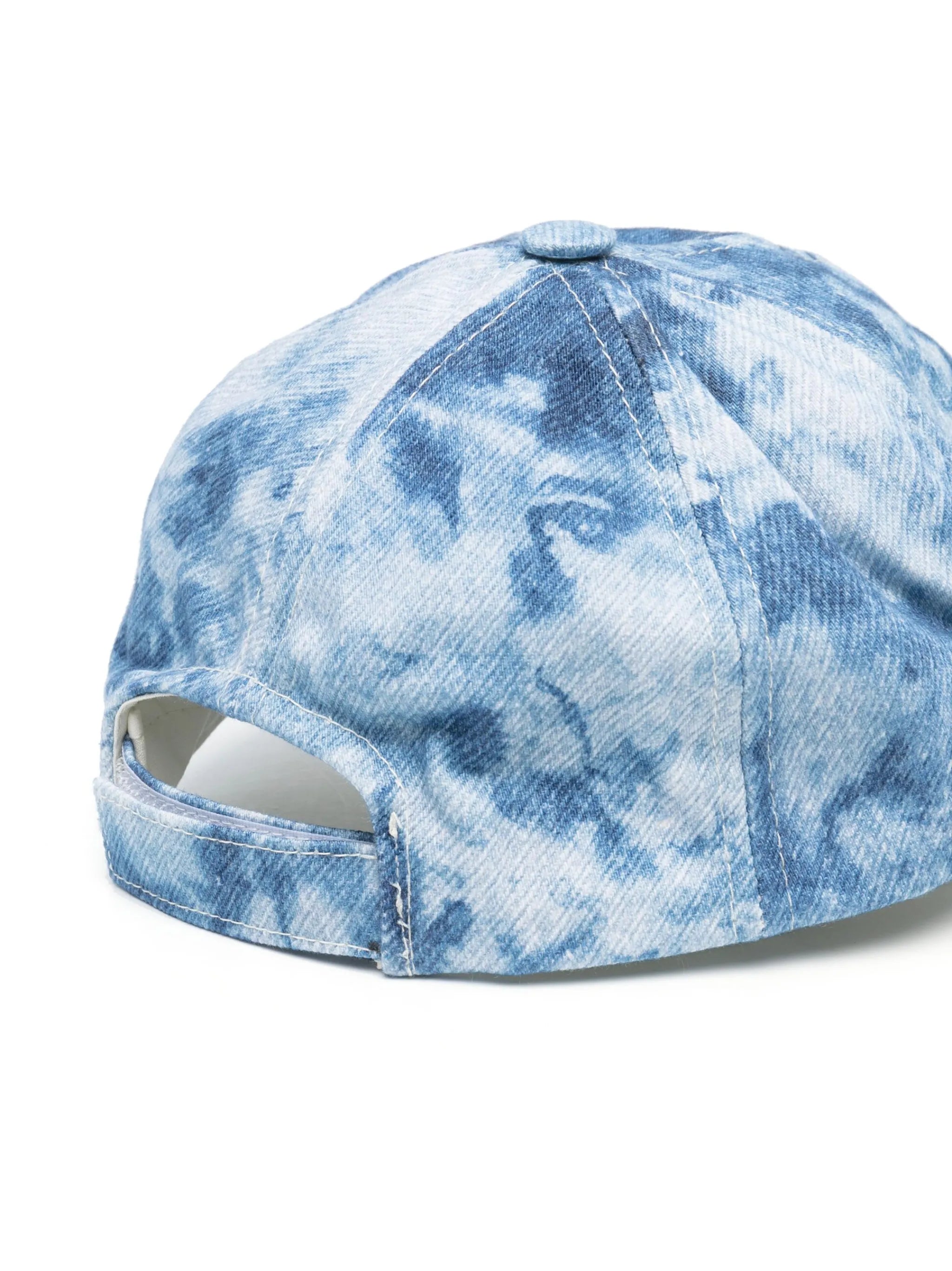 logo-embroidered tie-dye cap