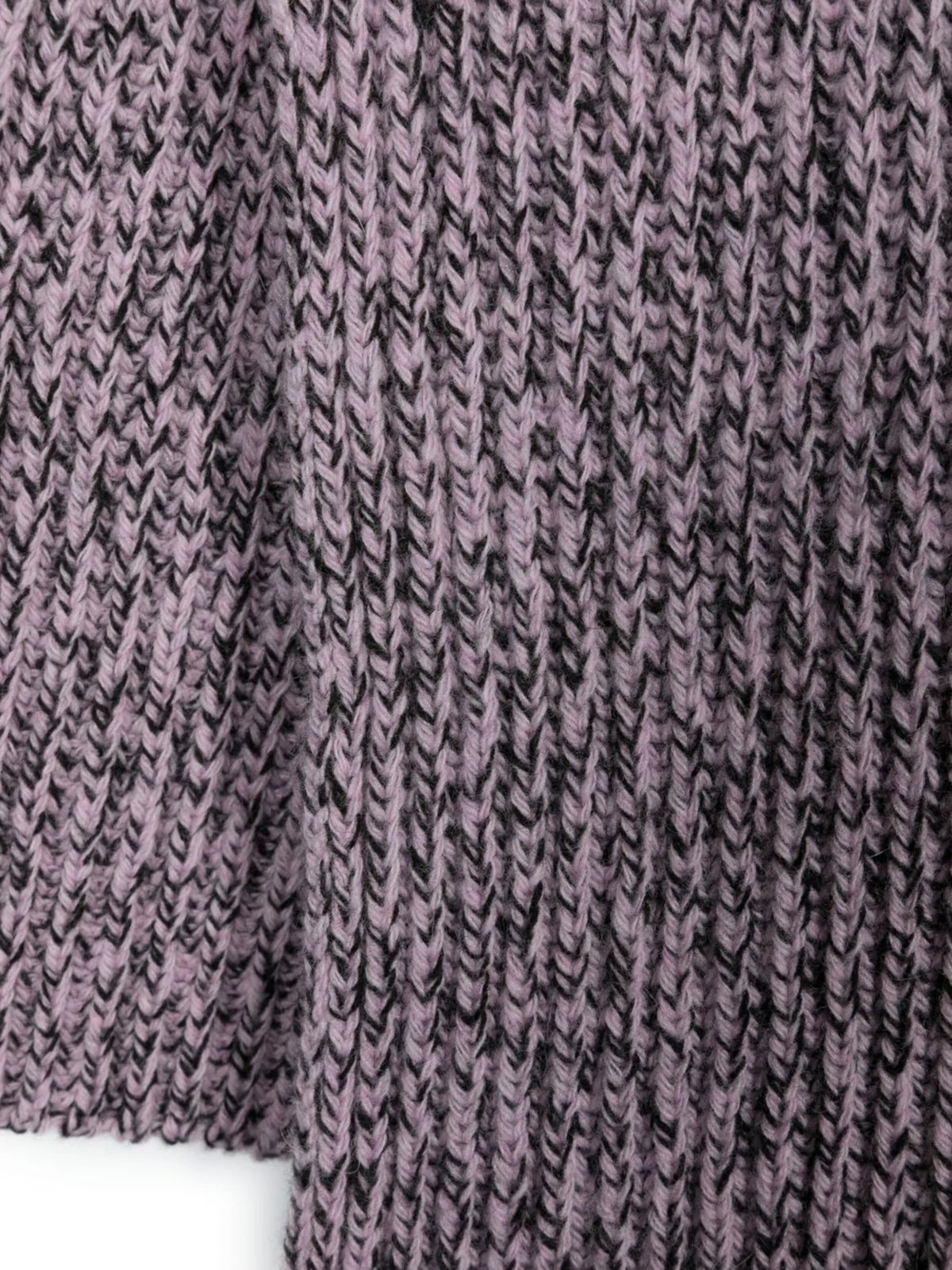 intarsia-knit logo collar