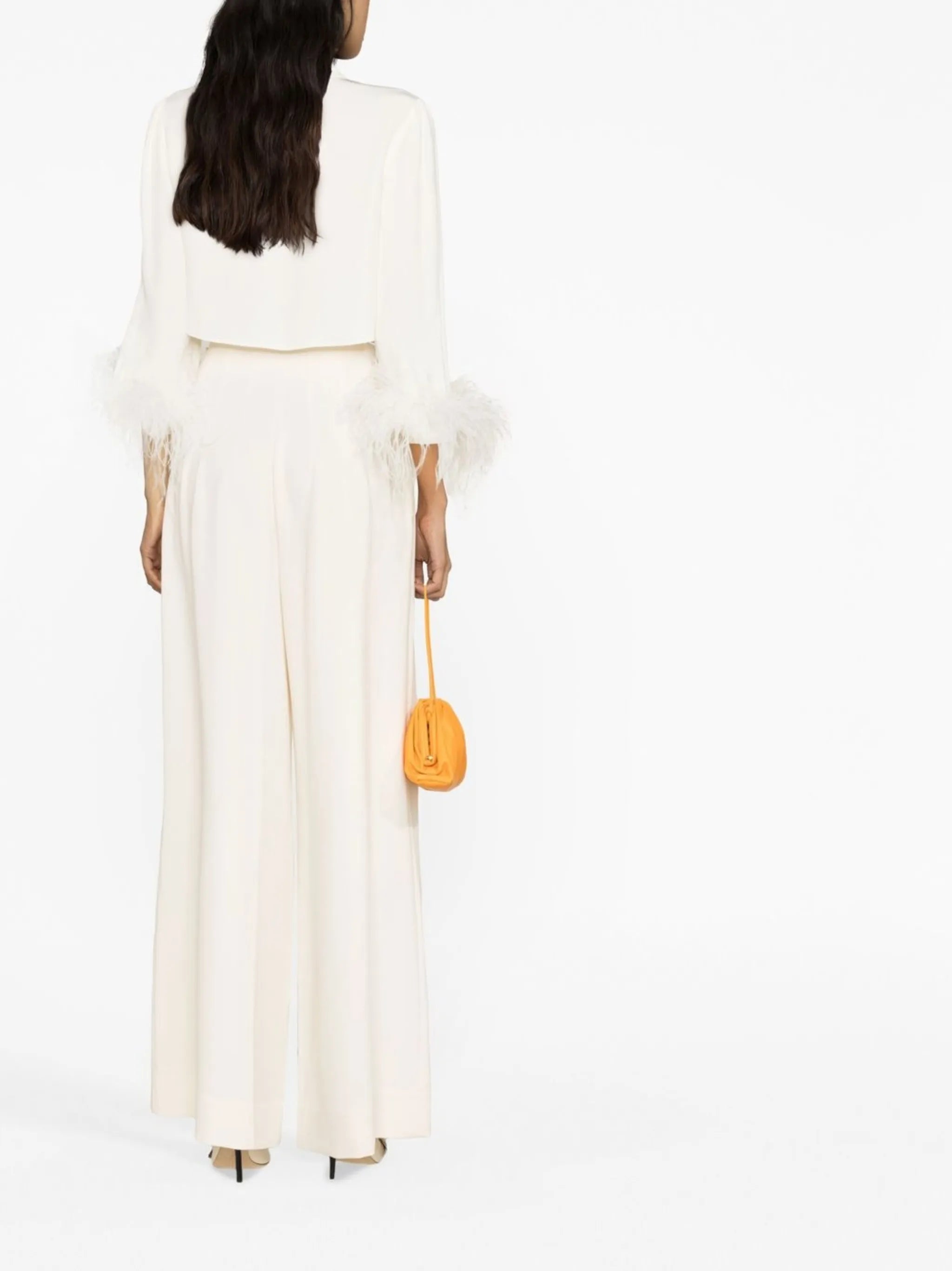 Caleb high-waisted wide-leg trousers