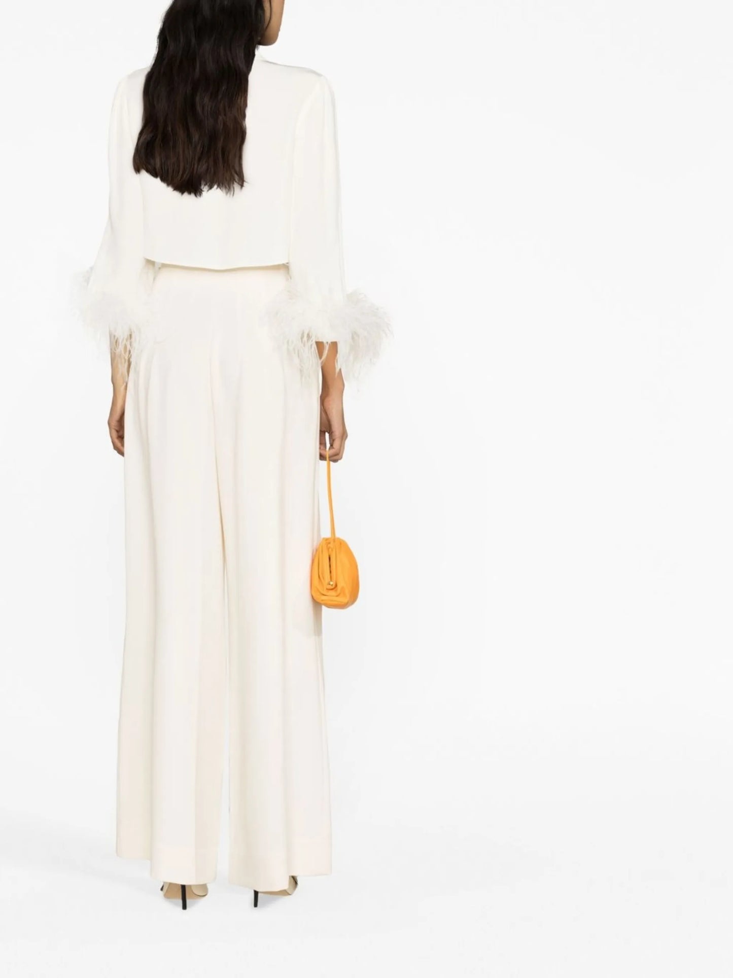Caleb high-waisted wide-leg trousers