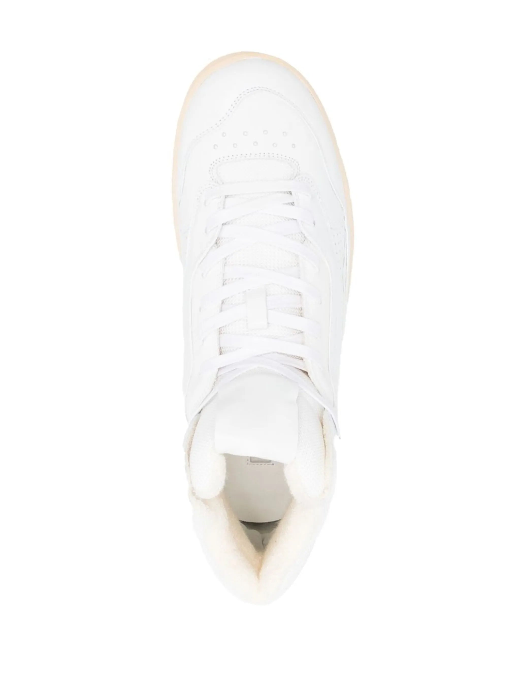gum-sole high-top sneakers