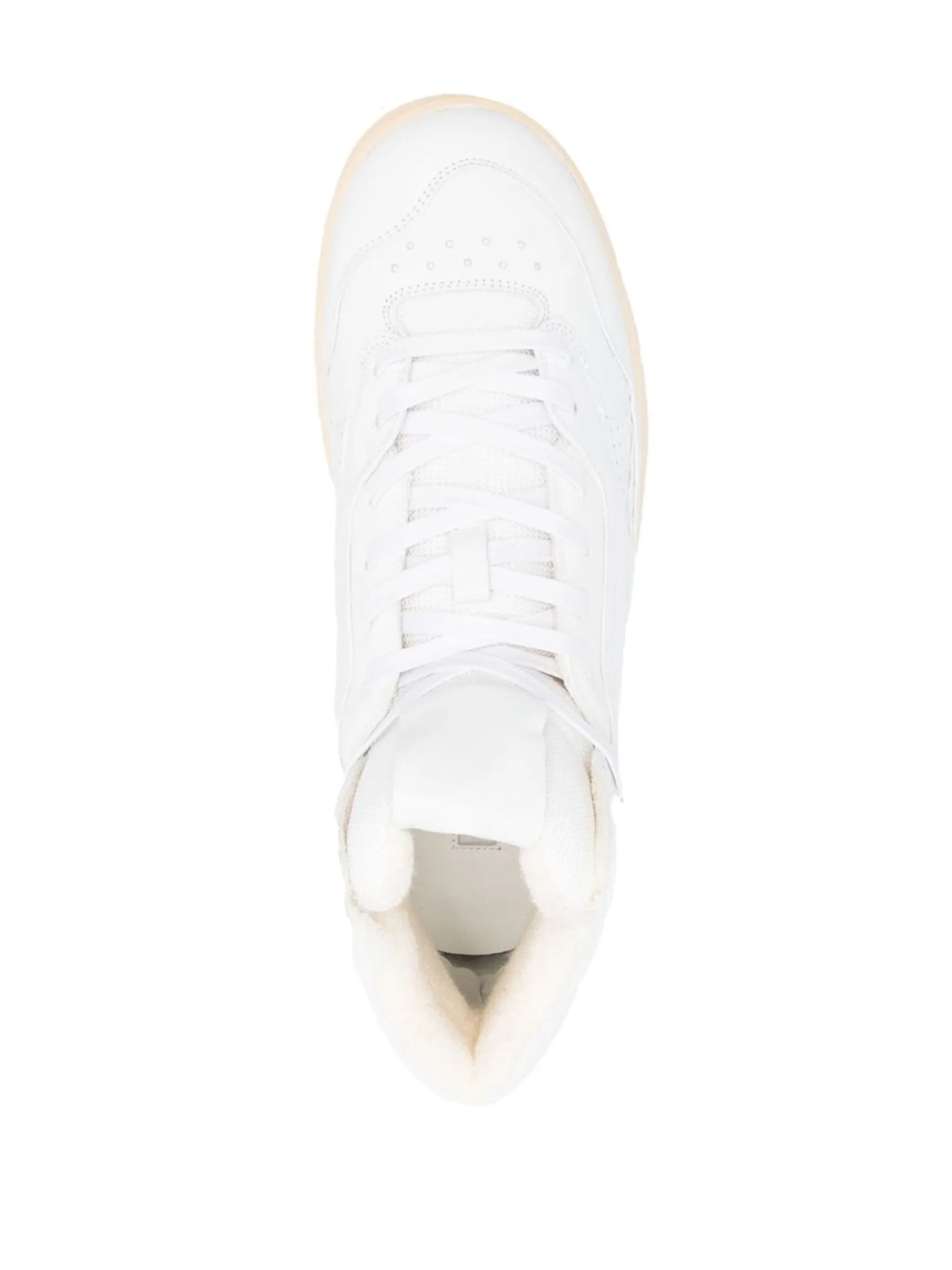 gum-sole high-top sneakers