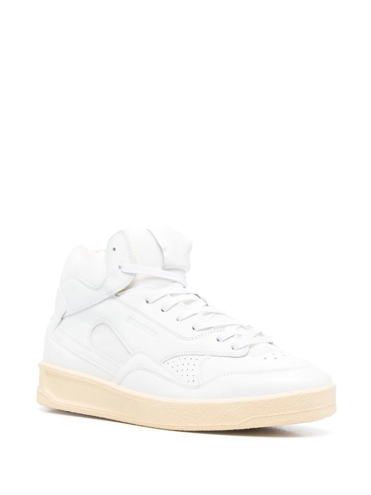 gum-sole high-top sneakers