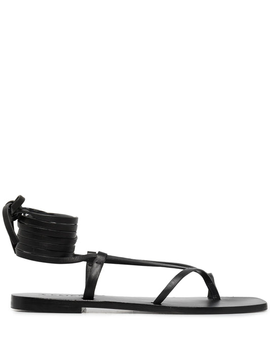 Nolan leather wrap sandals