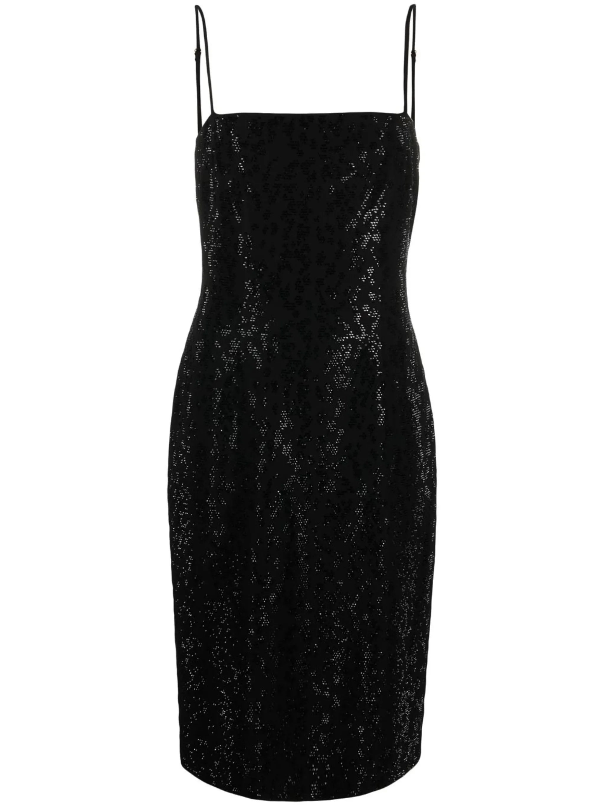 strappy square-neck dress