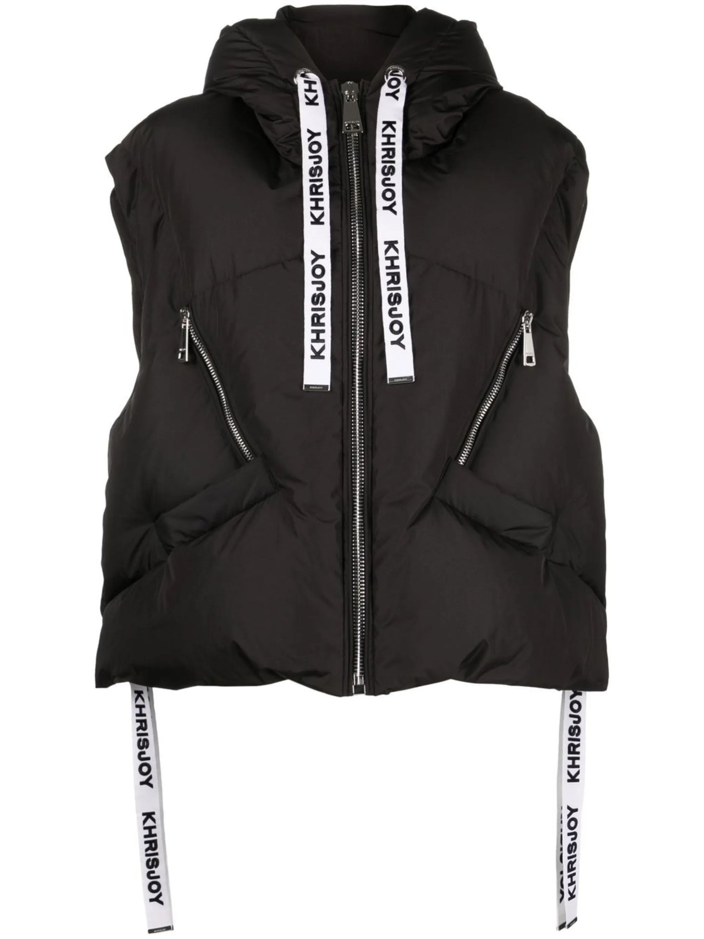 quilted hooded gilet