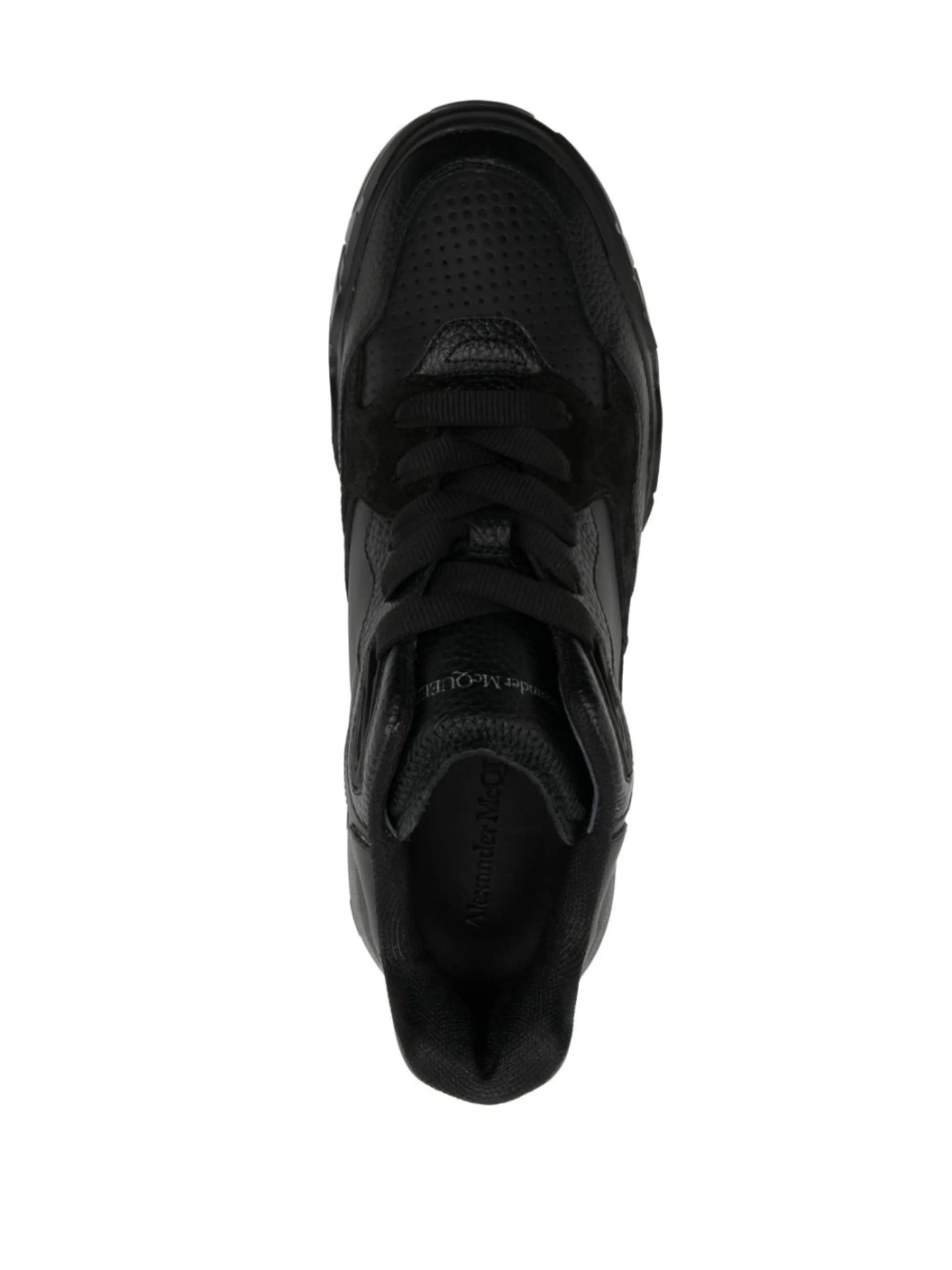 leather low-top sneakers