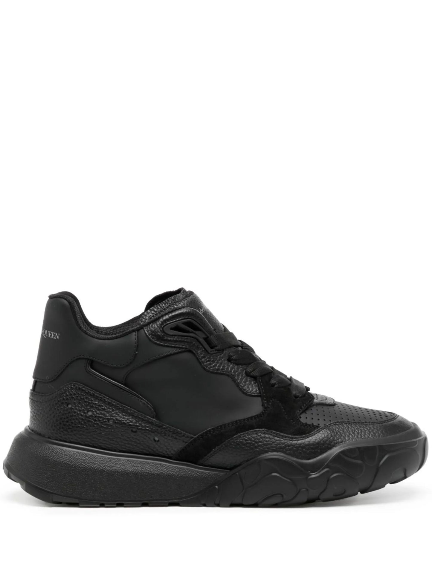 leather low-top sneakers