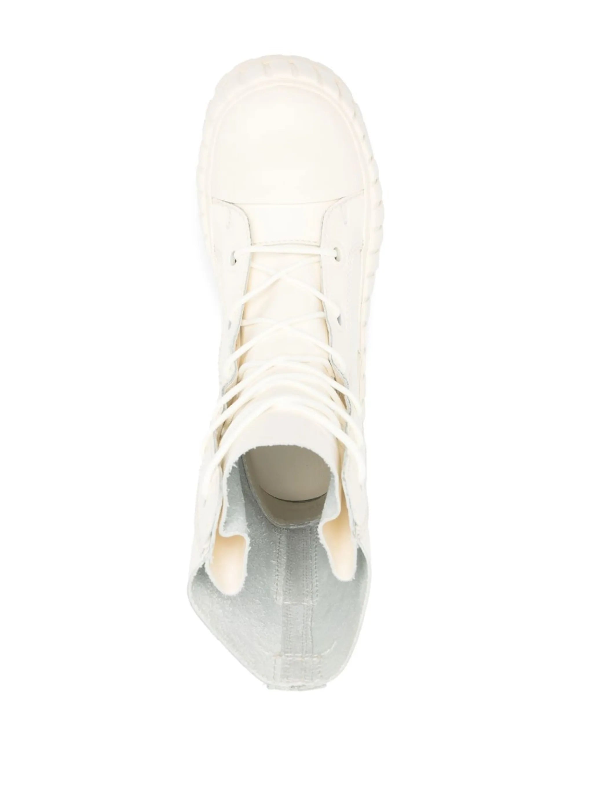 Vulcanized lace-up boots