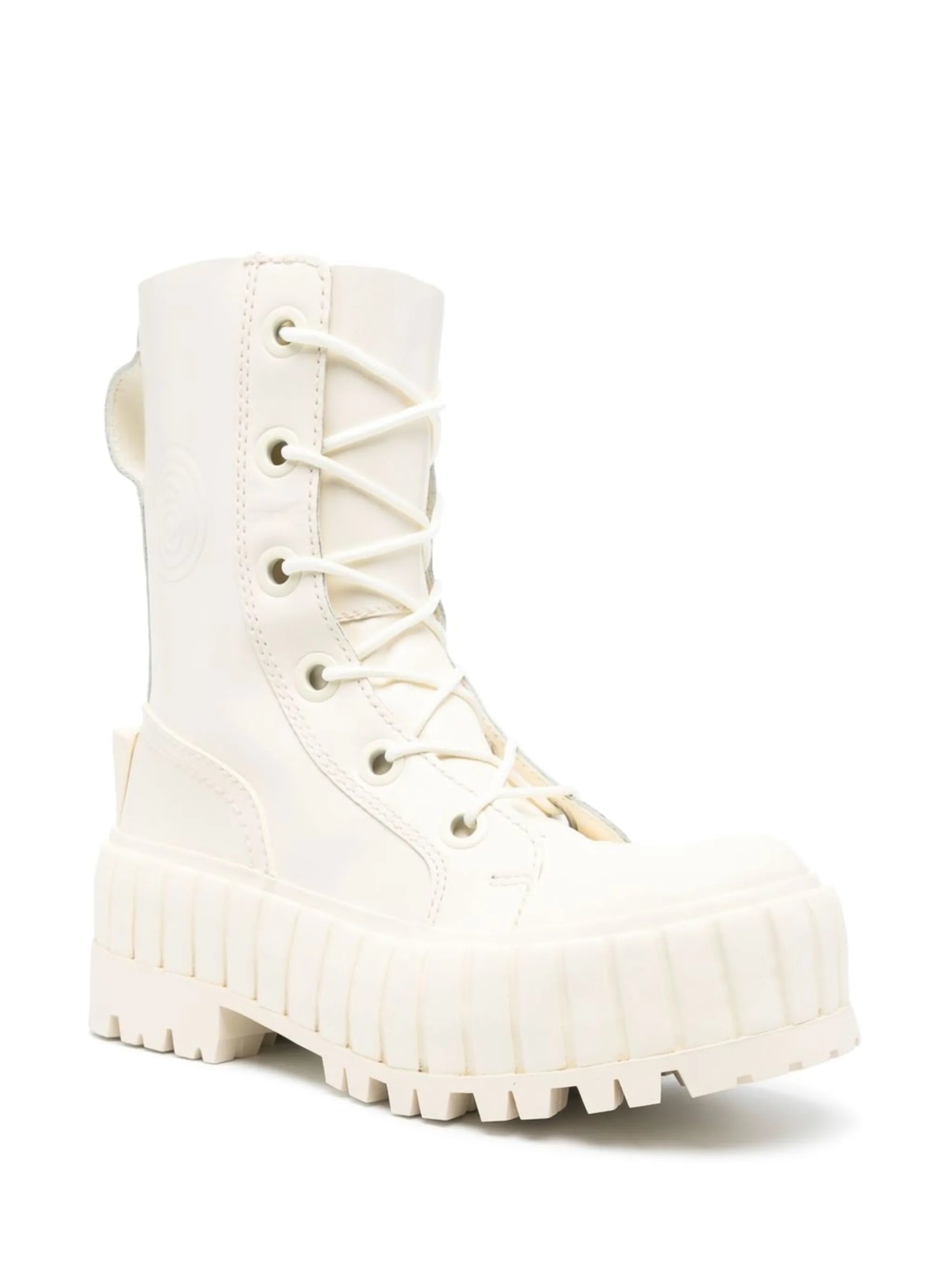 Vulcanized lace-up boots