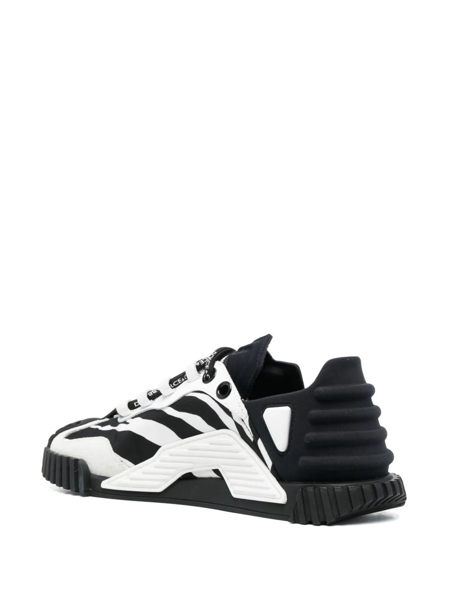 panelled lace-up sneakers