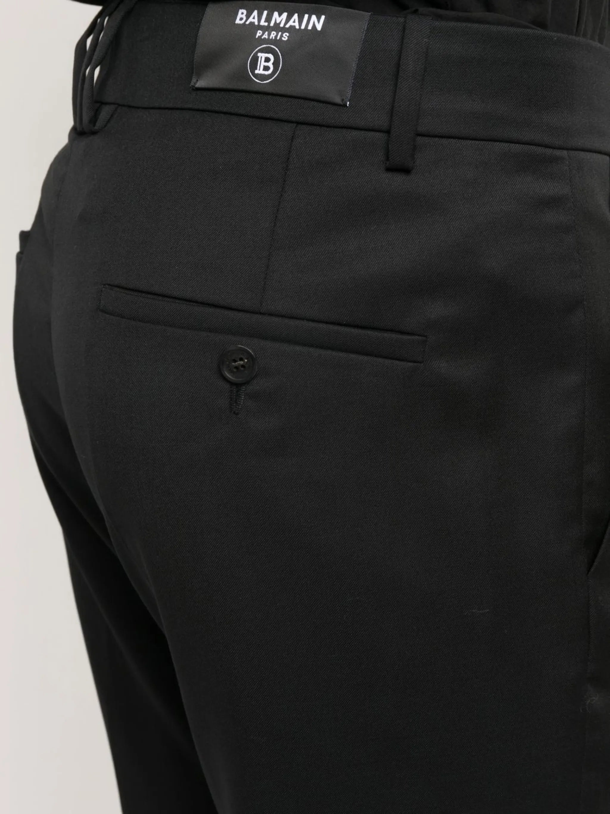 mid-rise straight-leg trousers