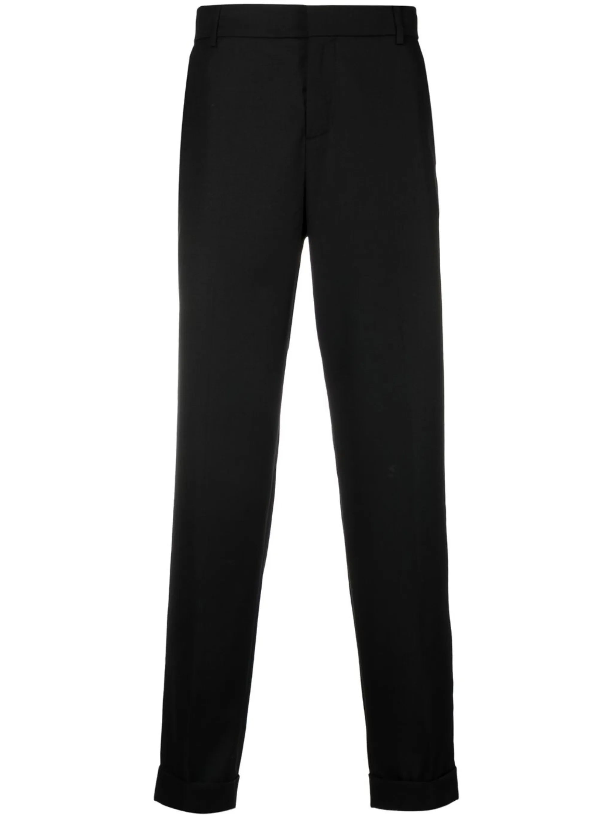 mid-rise straight-leg trousers