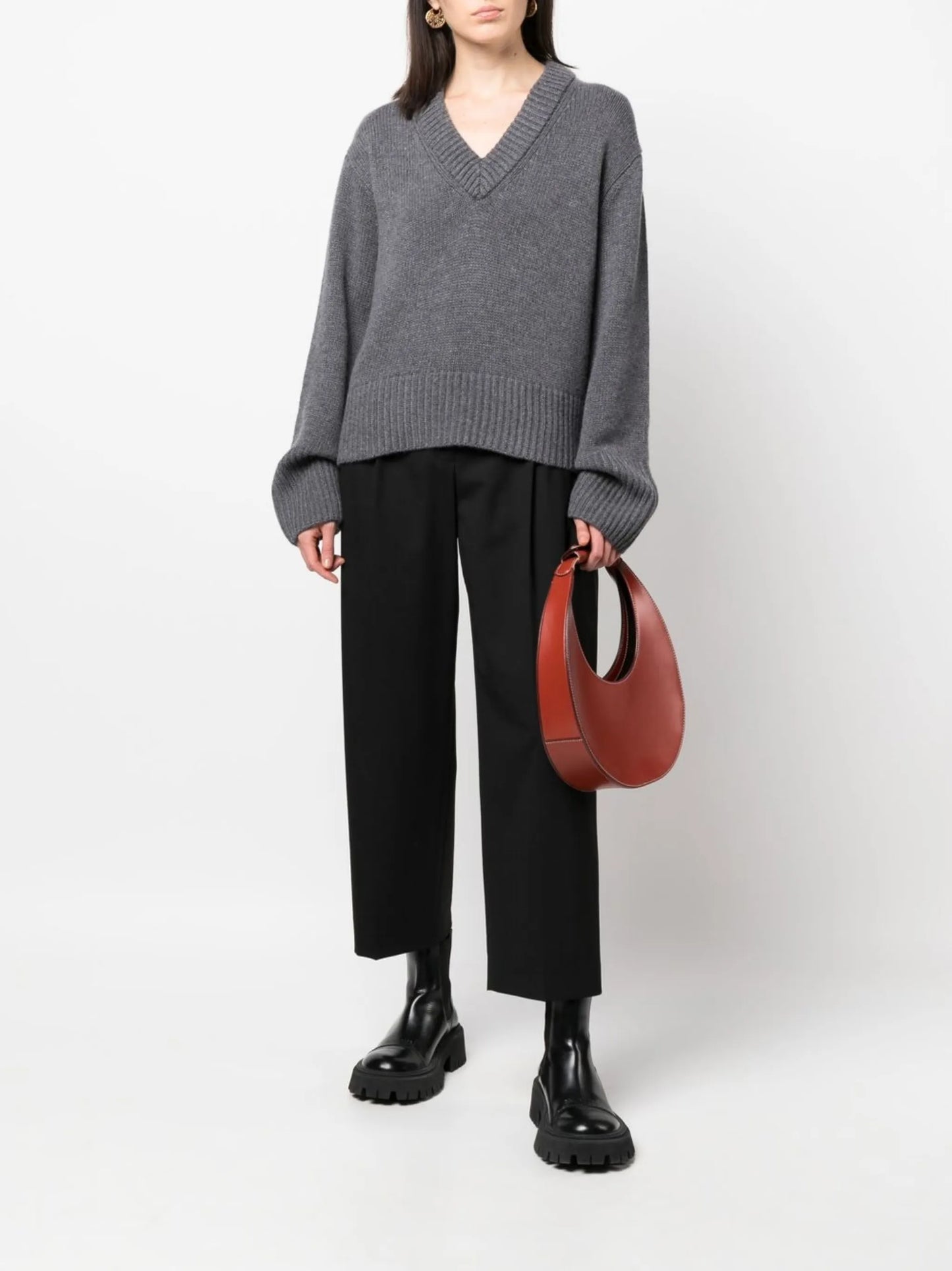 V-neck cashmere jumper