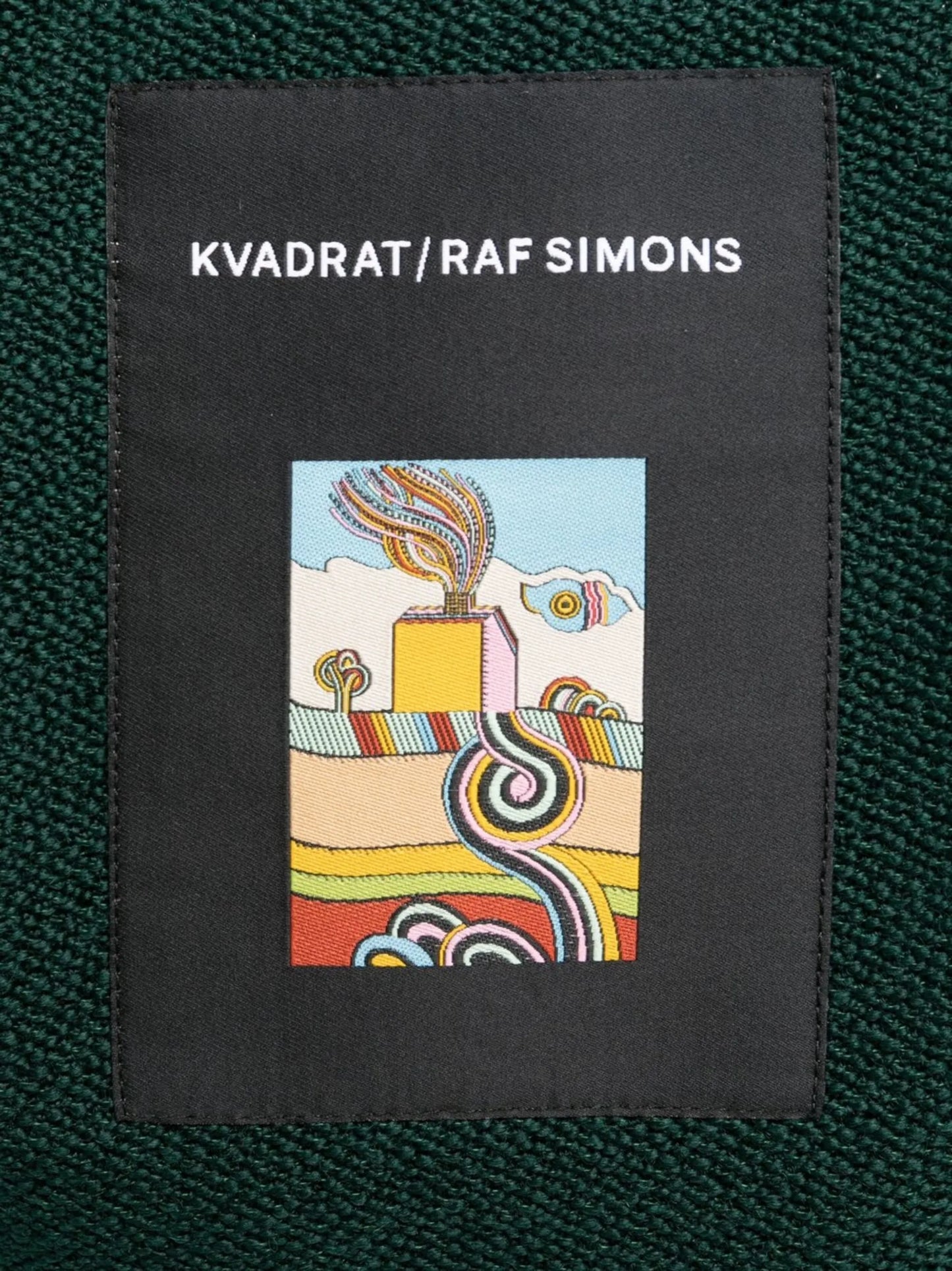 x Raf Simons Vidar logo-patch tote bag