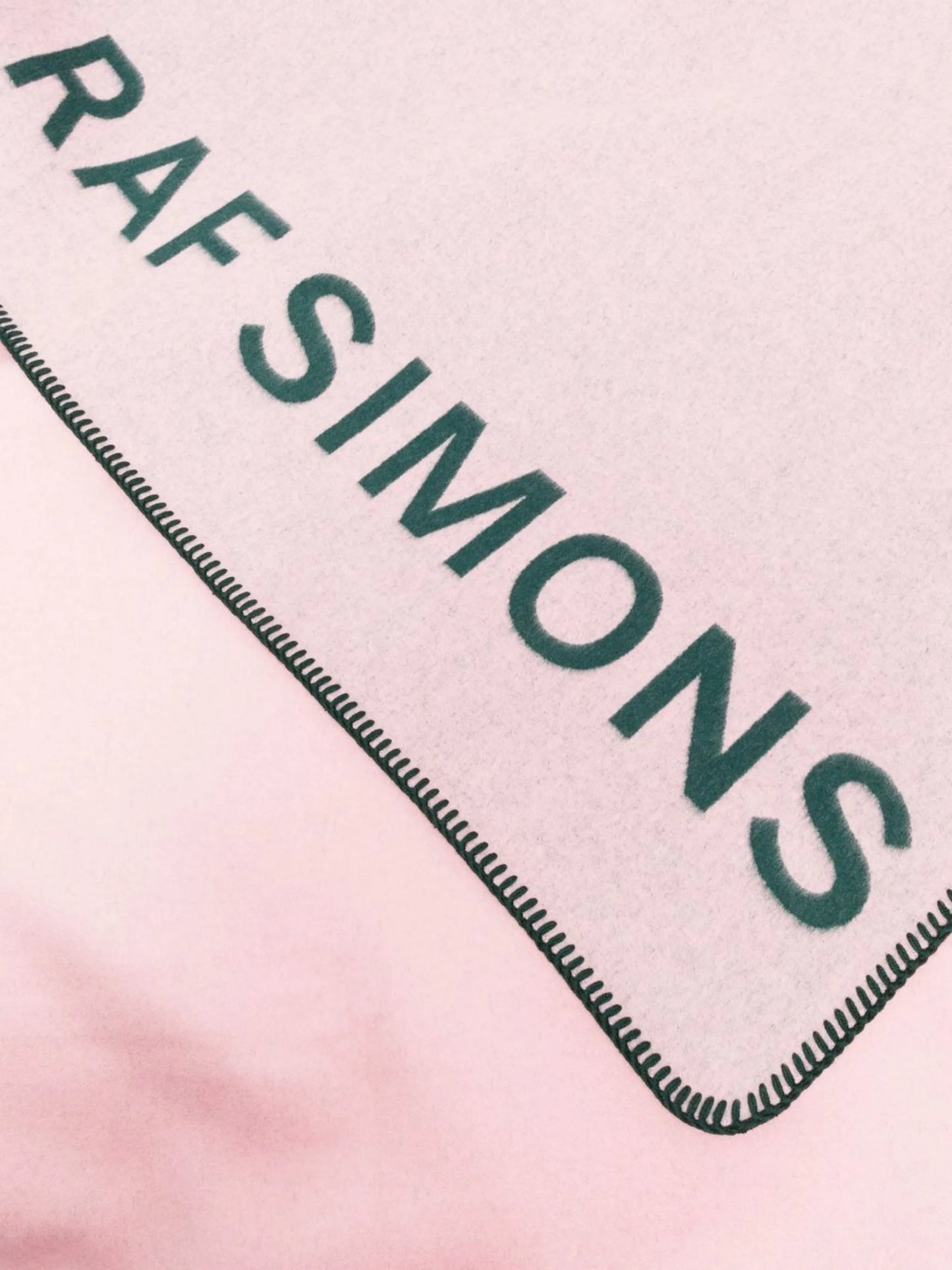 x Raf Simons logo-print throw