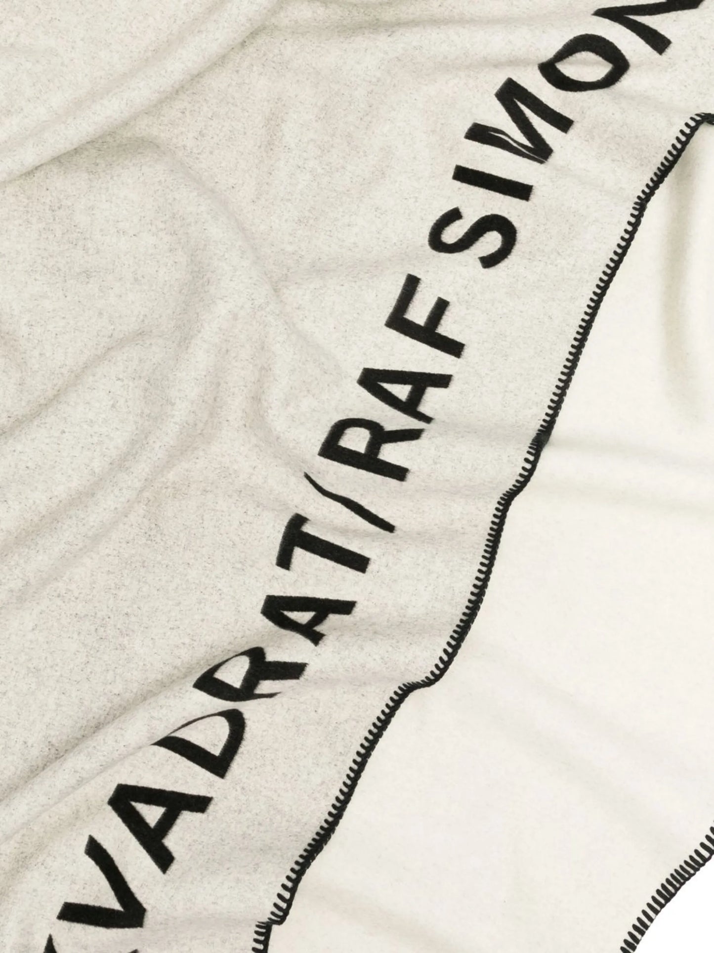 x Raf Simons logo-print wool blanket