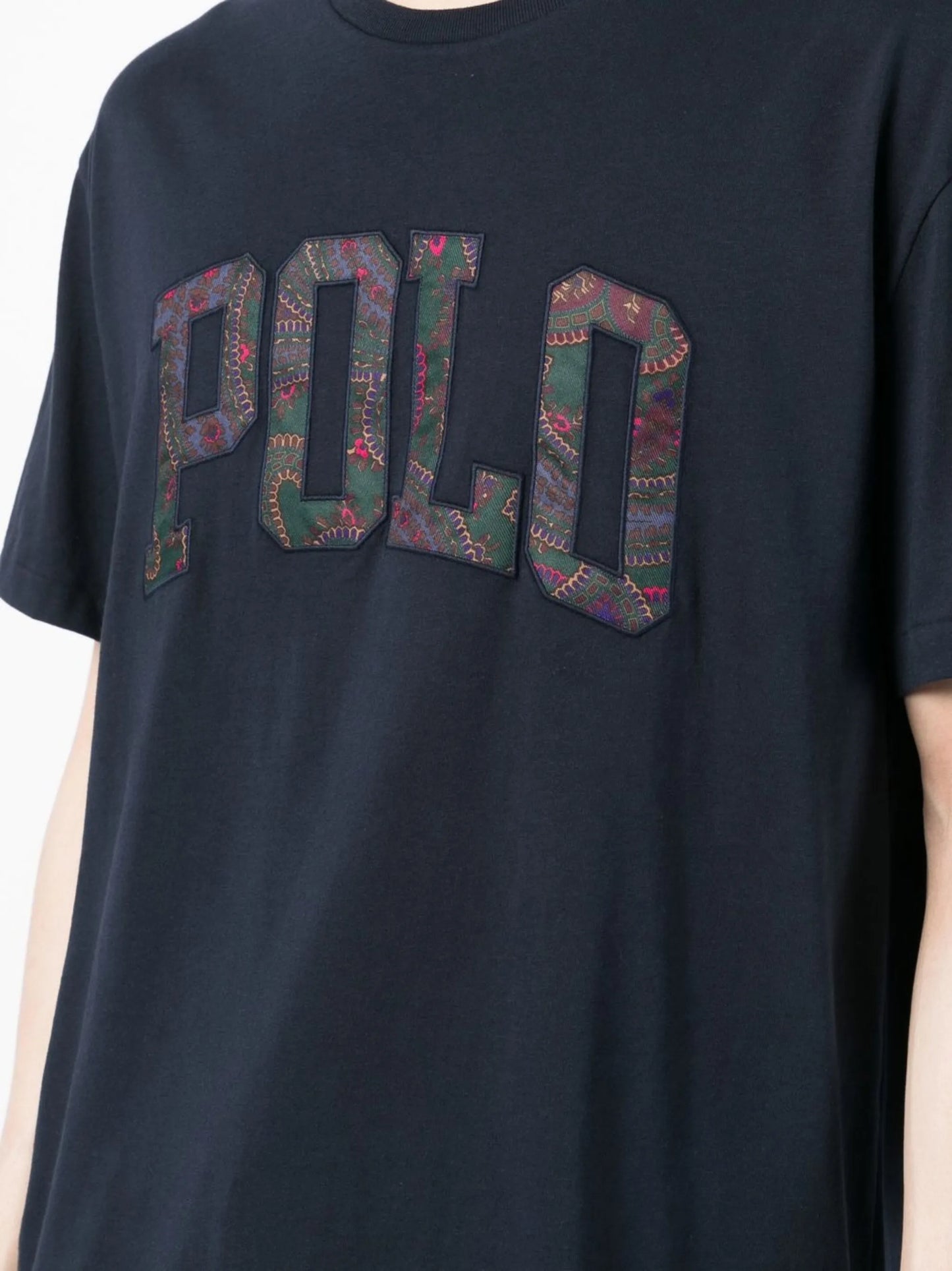 paisley logo-print T-shirt