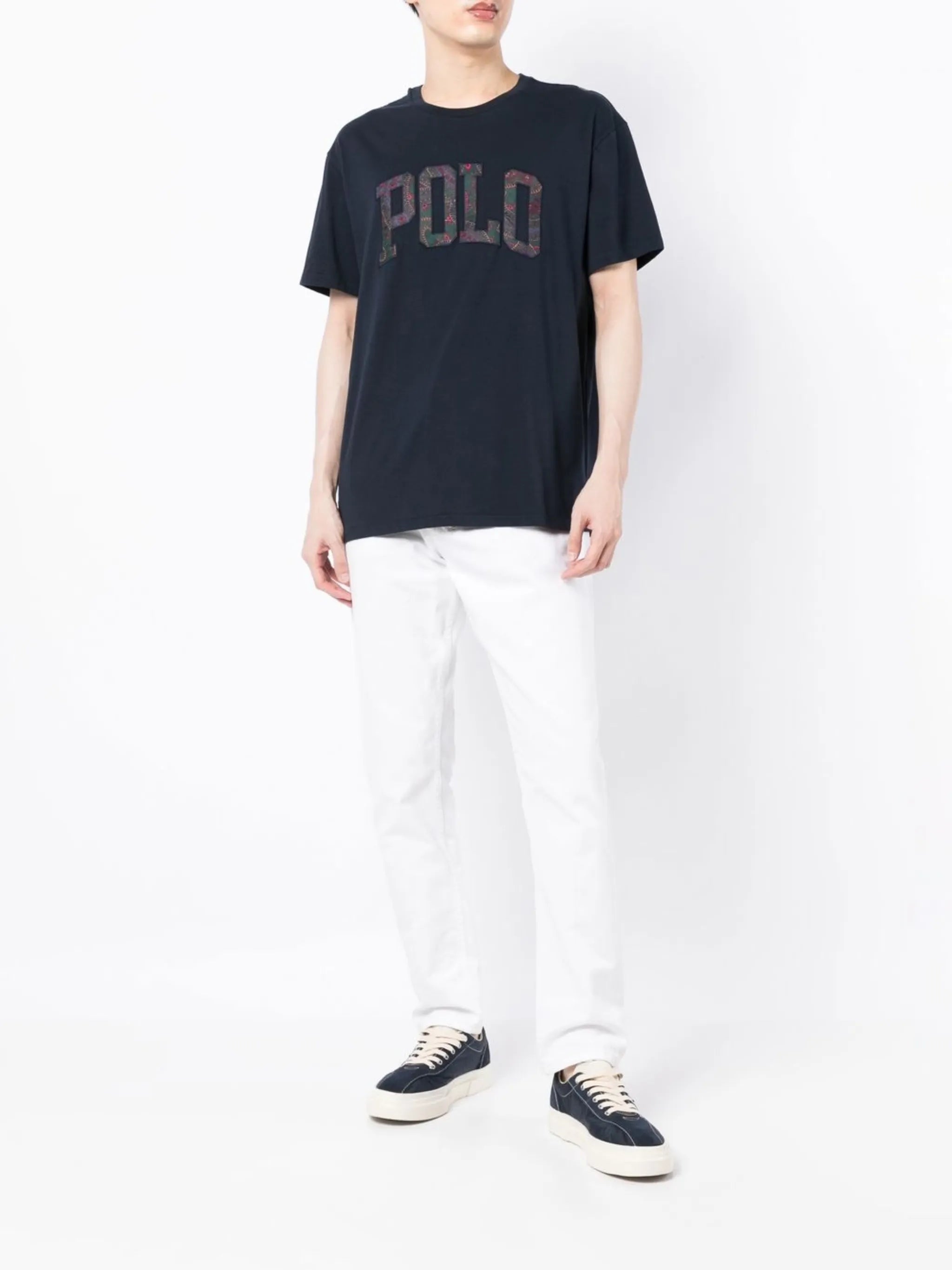 paisley logo-print T-shirt