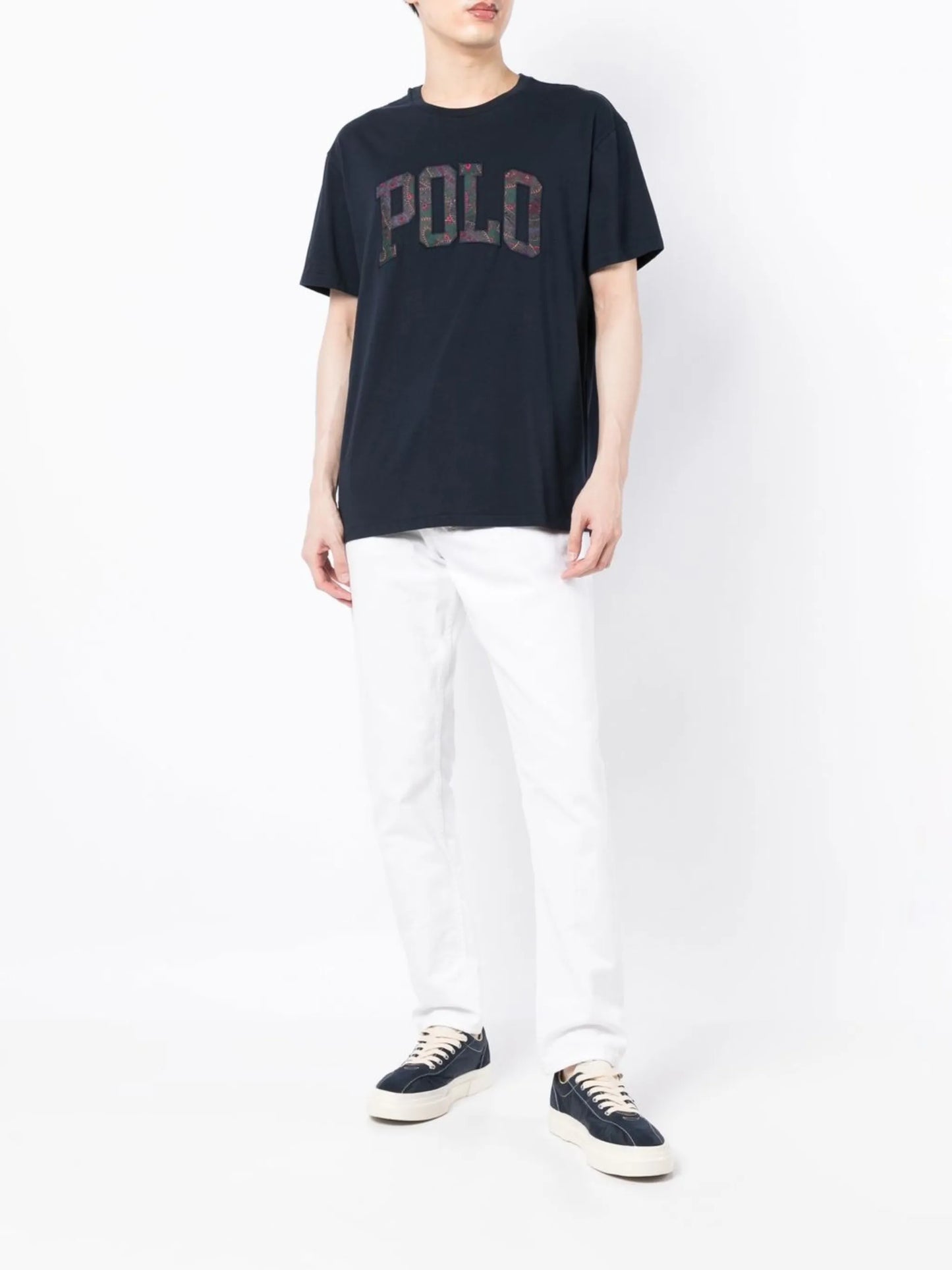 paisley logo-print T-shirt