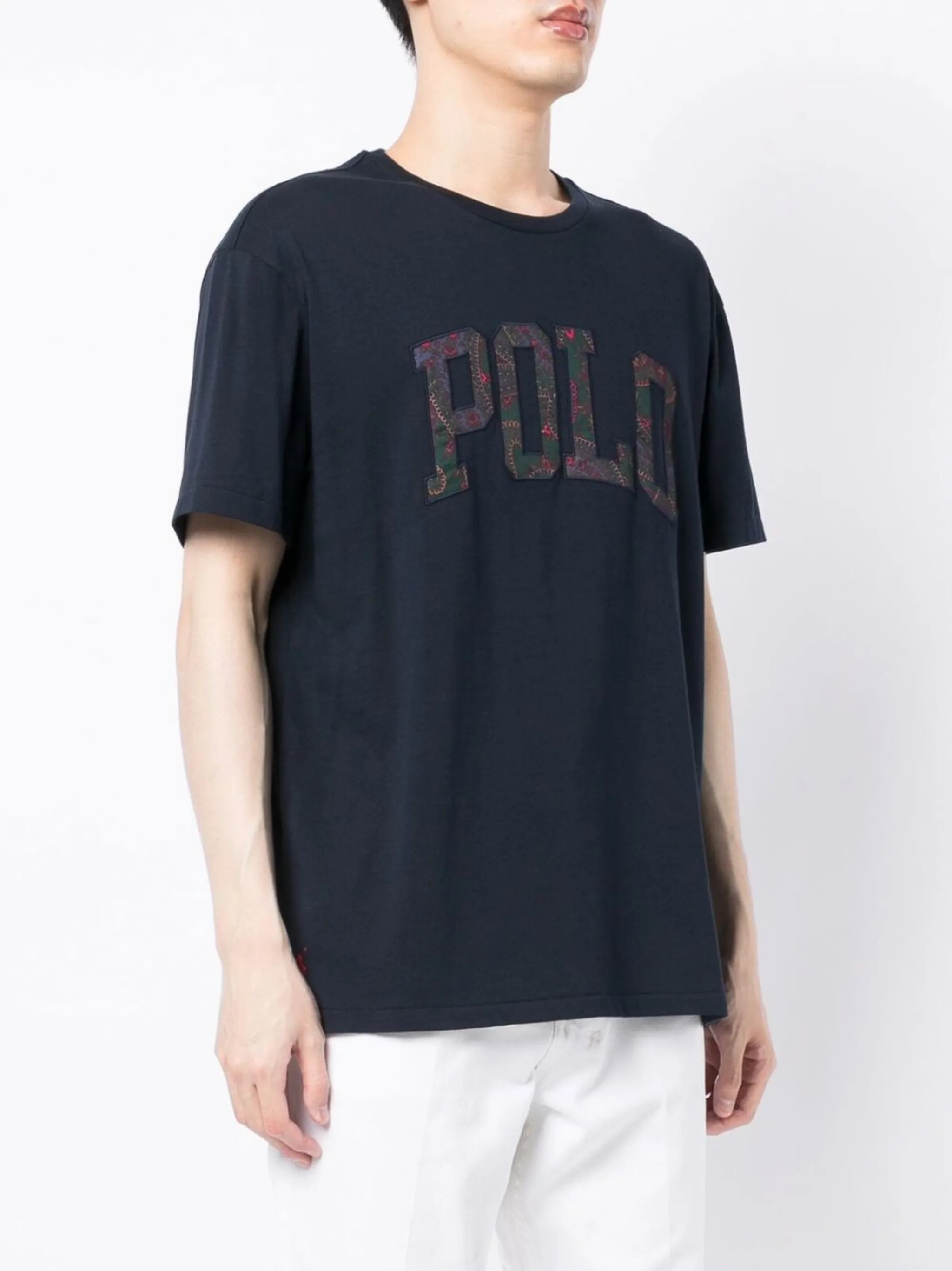 paisley logo-print T-shirt